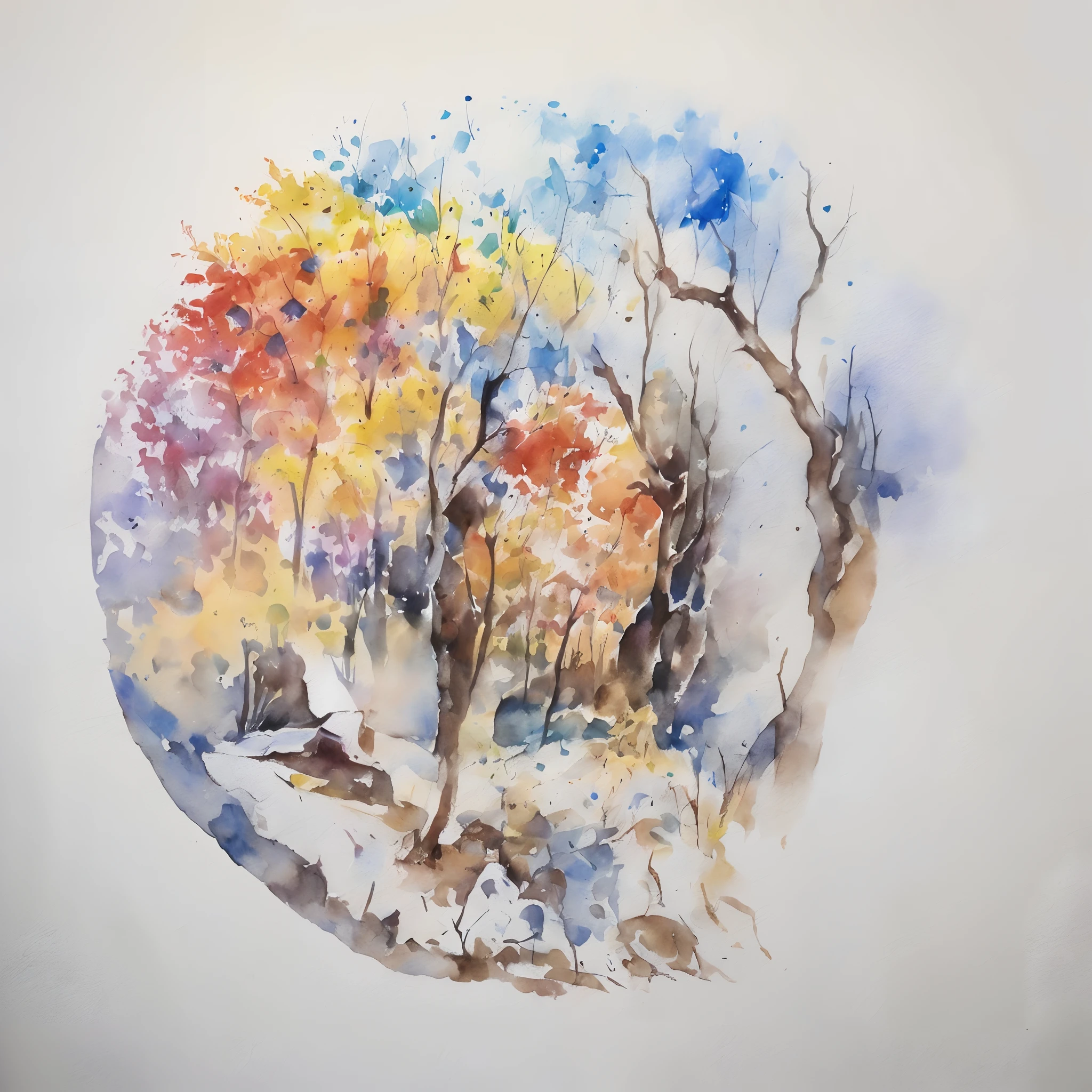 umbanda entity, brazilian, caboclo of light waves, realistic drawing with watercolor finish --auto --s2
