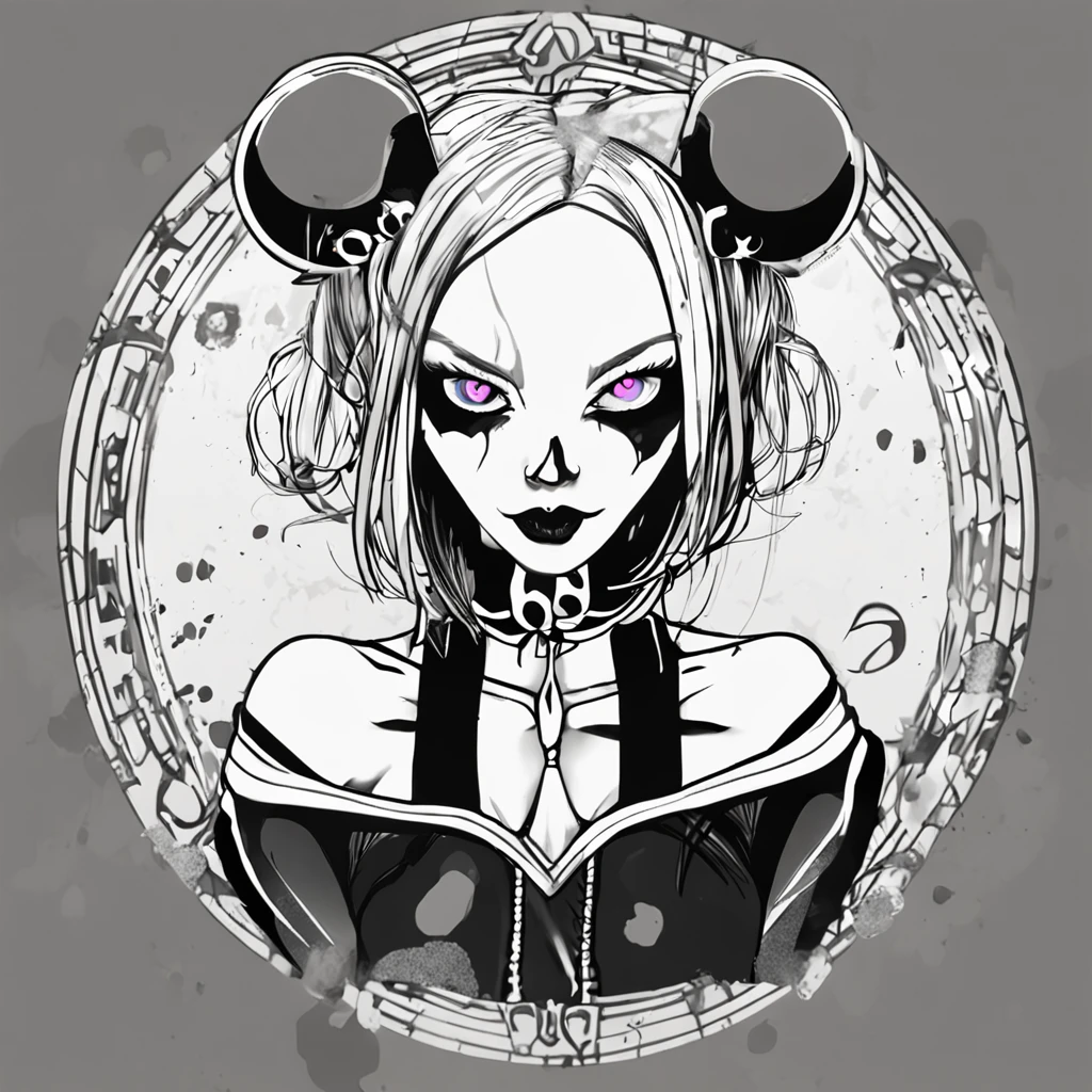 Anime, Black and white Harlequin Girl, llorando, Dispair, maquillaje payaso, gotic, solid circle eyes, horror, atmosphric perspective, mejor calidad, wistful look, rubor, soga al rededor de su cuello, suicidio, alto contraste, sangre, La mejor calidad, Obra maestra, ultrahigh resolution, (realistic photograph:1.4), surrealismo, como una pesadilla ,FusionArt, Bailarina de sombras, Magia de sombras, Control de la oscuridad, sigilo, Shadowstep, Hechizos de umbral, Cuchilla oculta,