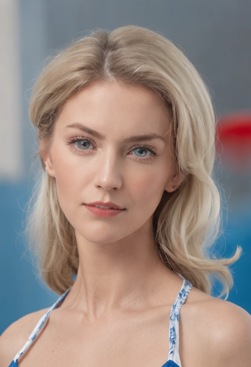 arafed woman in a blue shirt and white bikini, linda wilder, from police academy 2 (1985), ripley scott, female marty mcfly, nurse girl, angie glocka, digitally remastered, close portrait, profile picture, portrait sabrina lloyd, nurse, laura palmer, olivia newton-john, "Cherry White" from china beach (1989)