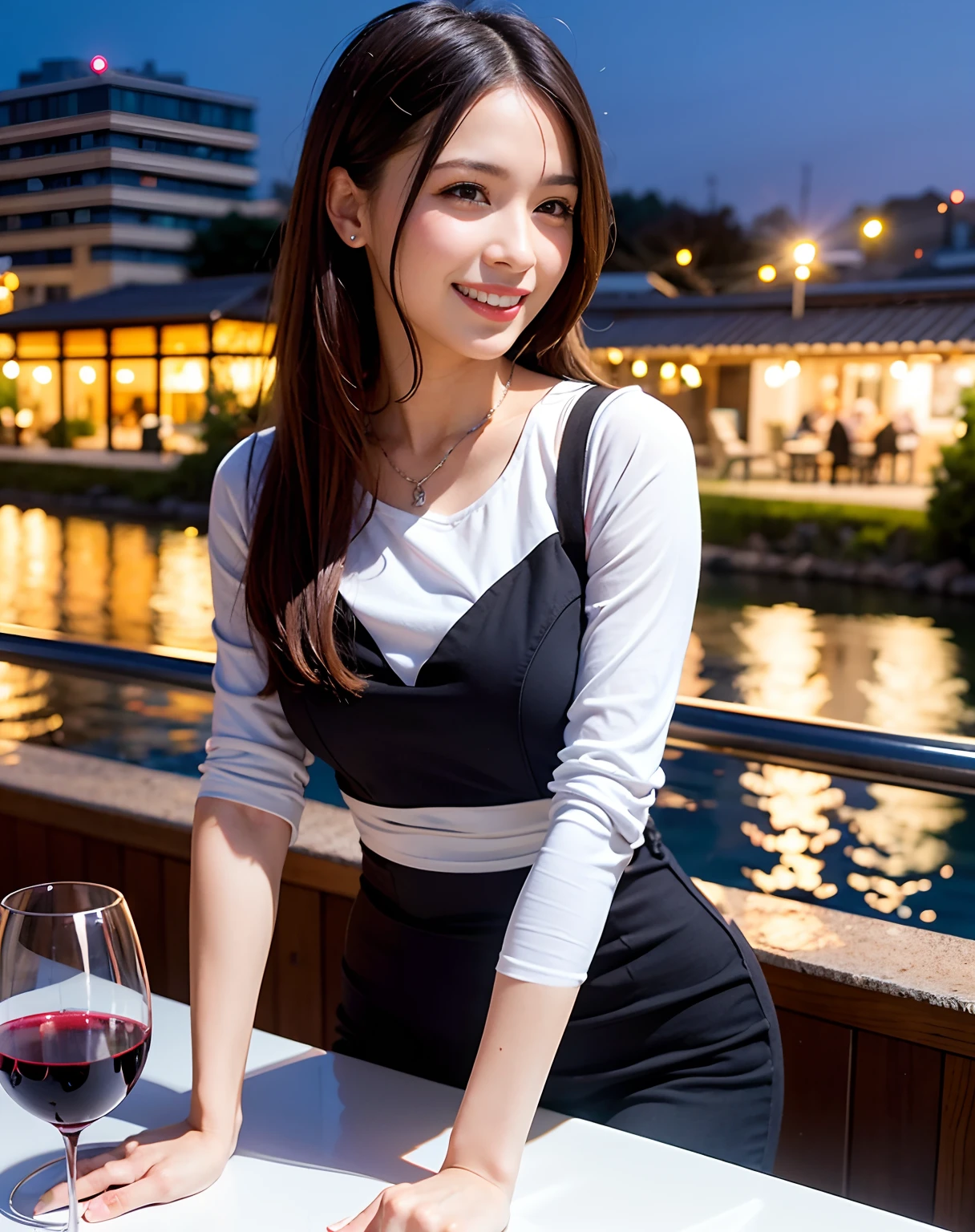 Change to a dress with long sleeves