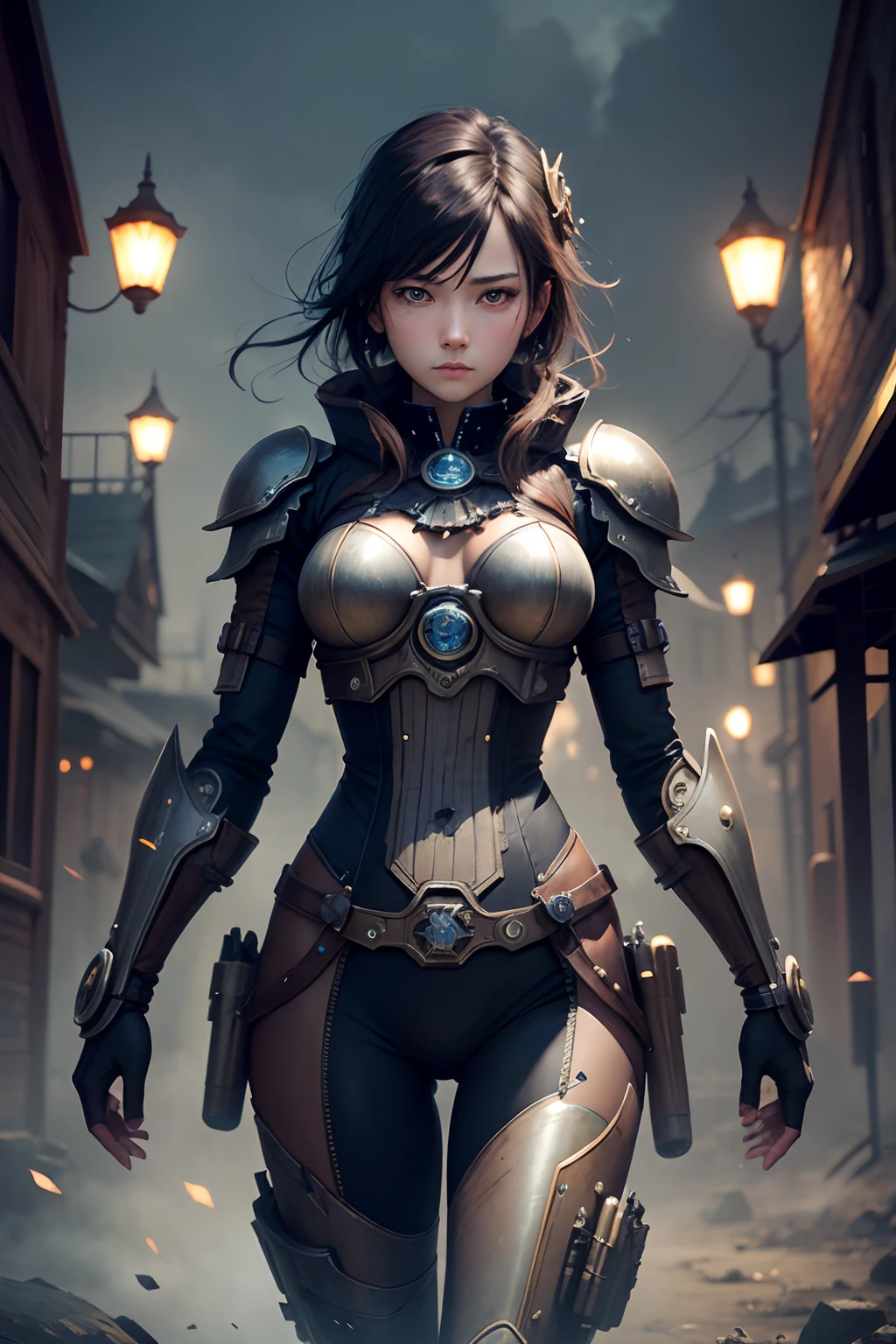 steampunc。Powered Suits。Dark world。