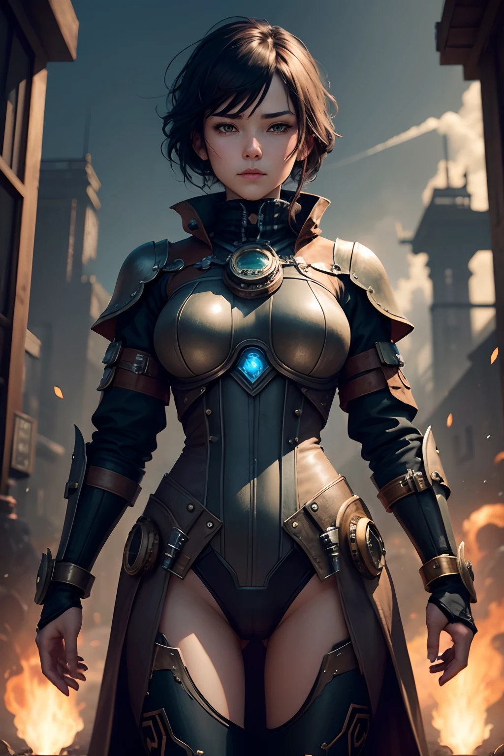steampunc。Powered Suits。Dark world。