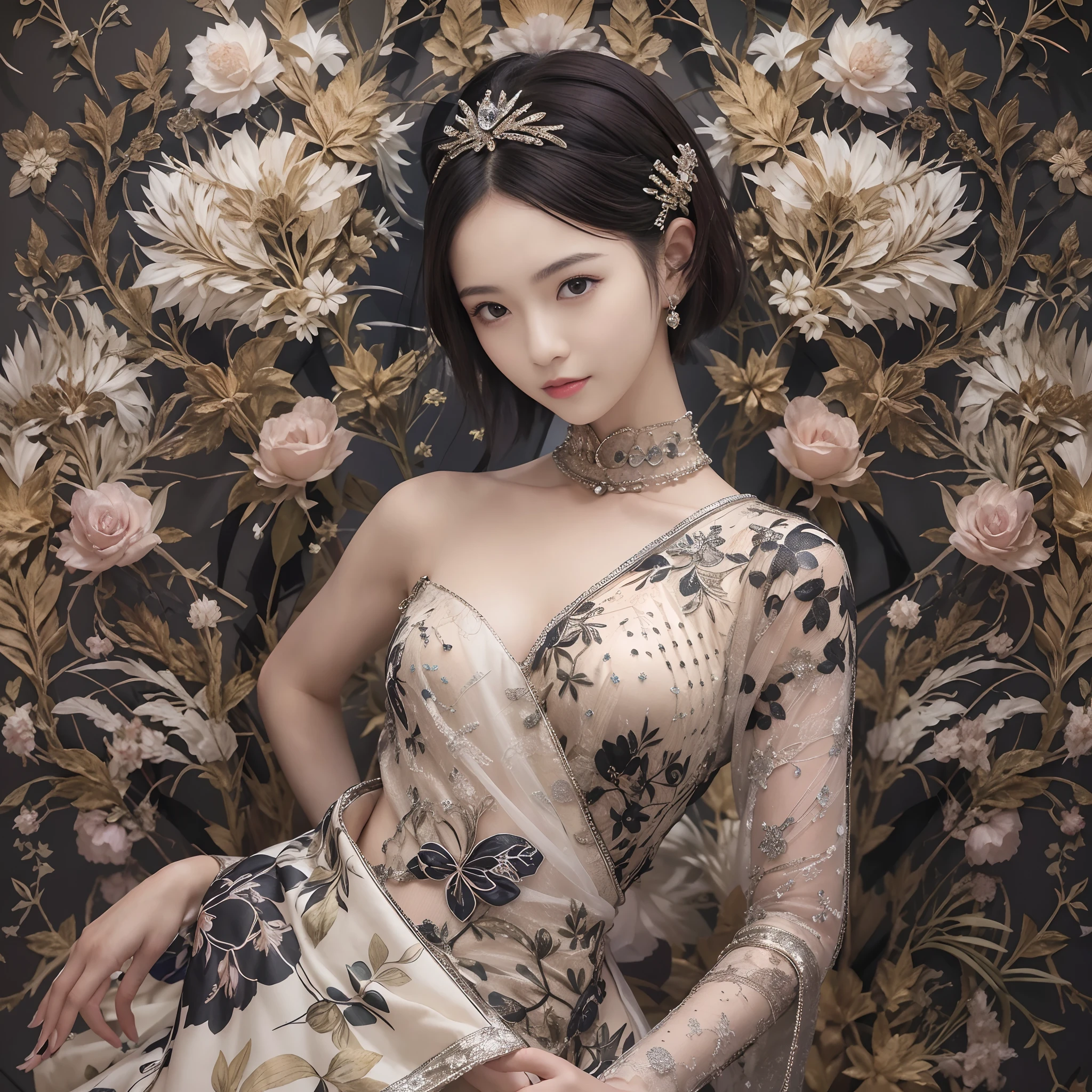 3D patterns flowers, solid line, --AR 1:1 --Tile, Abstractionism, masterpiece, anatomically correct, textured skin, high details, 4K, super detail, full body --auto --s2