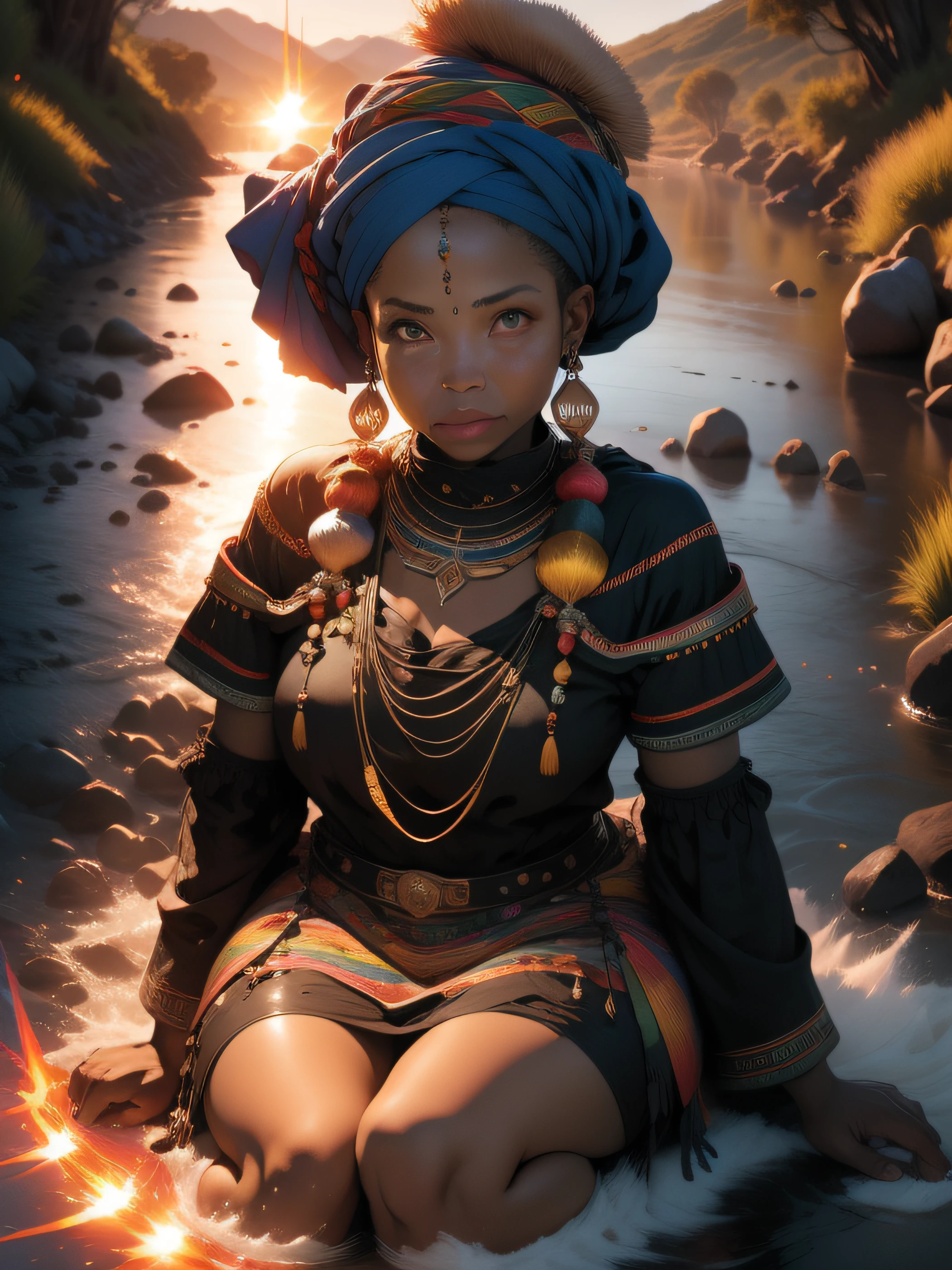 Fille Africaine, belle forme, sexy, Attractive
