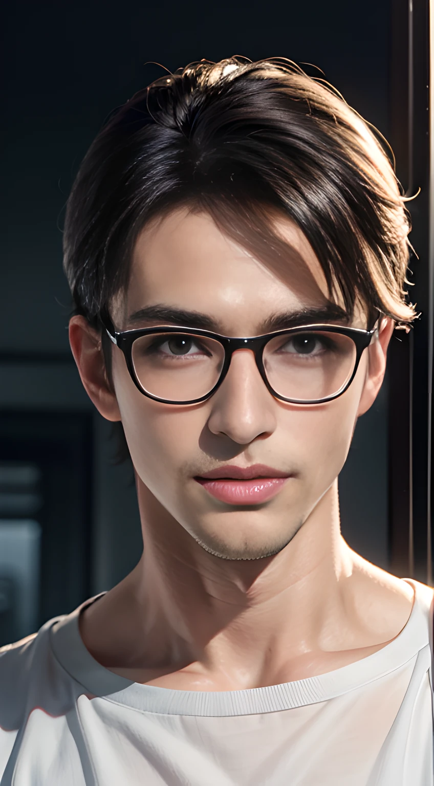 ((Men only)), (head shot), (face only), (handsome muscular man in his 30s), (Pietro Boselli), (red glasses), (big smile), (detaile: 1 in 1), Natural muscles, HIG quality, beautidful eyes, (Detailed face and eyes), (Face、: 1 / 2), Noise, Real Photographics、... .................................................................................................................PSD, Sharp Focus, High resolution 8K, realisitic & Professional Photography, 8K UHD, Soft lighting, High quality, Film grain, FujifilmXT3