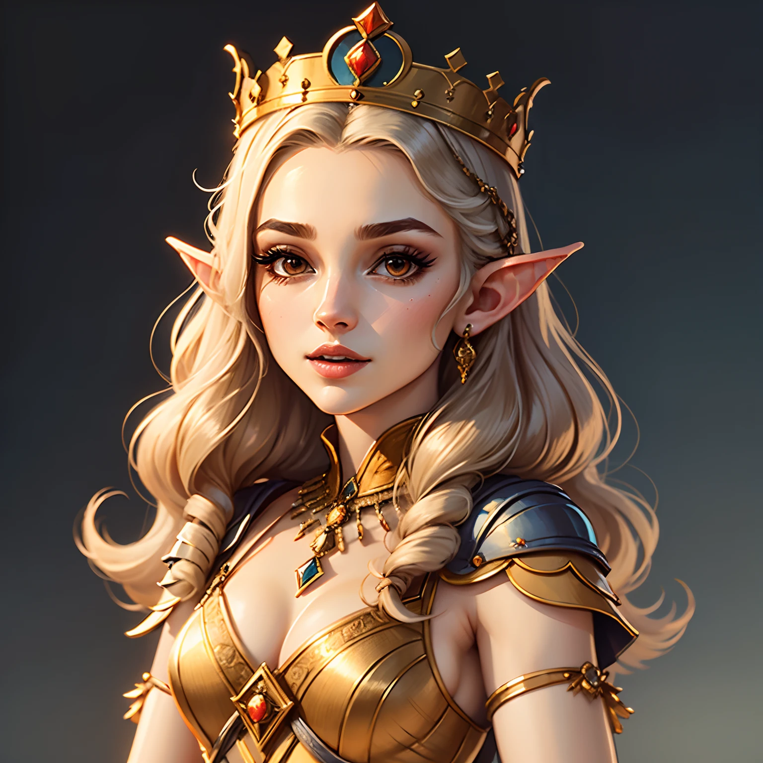 Cartoon illustration of a woman wearing a crown and a dress, Beautiful female princess, a beautiful fantasy empress, A royal woman, medieval princess, portrait of a princess, majesty in noble clothes, flat vector art, in style of digital illustration, jen bartel, portrait of a princess, beautiful queen, beautiful and elegant elf queen