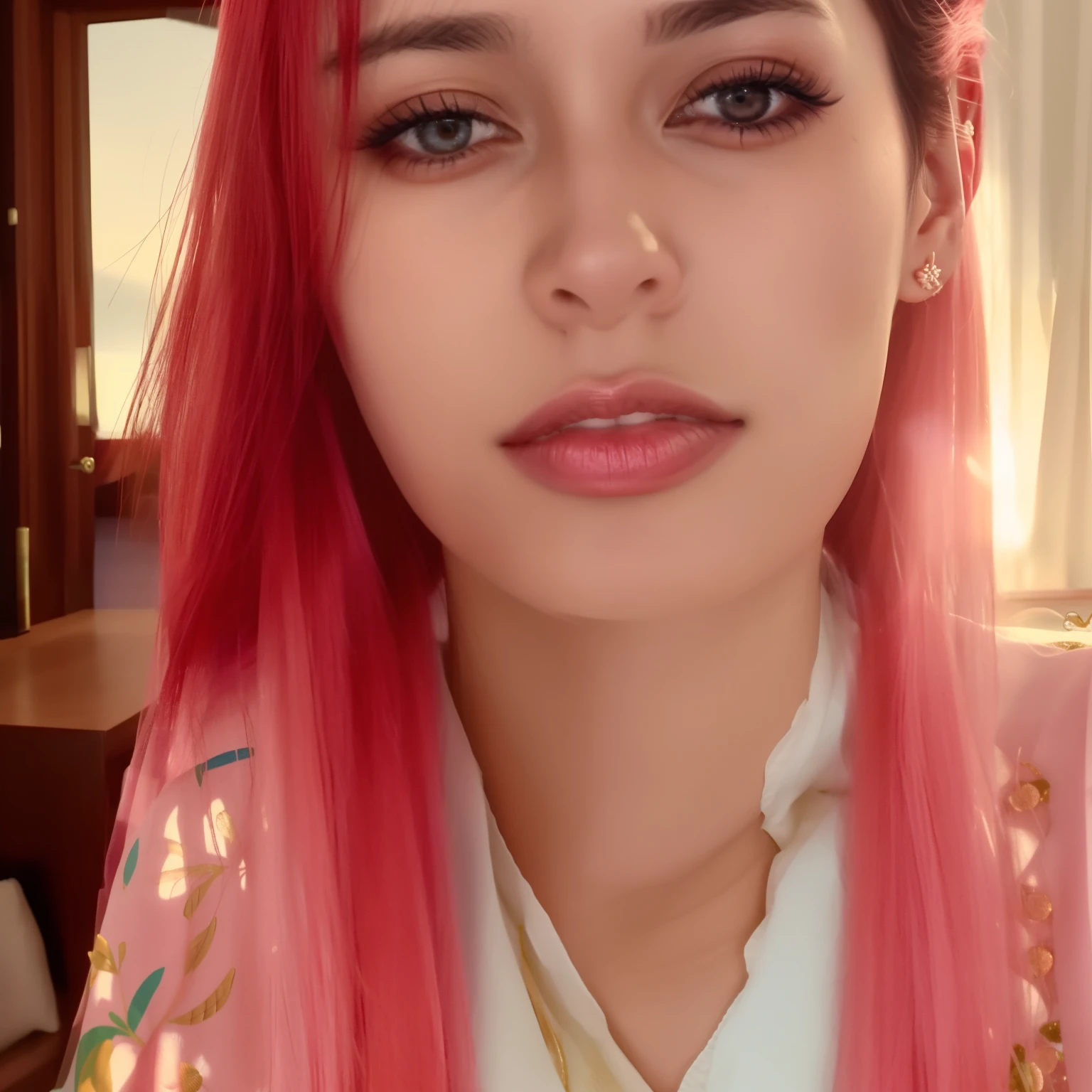 um close up de uma mulher com longos cabelos pretos e um batom rosa, Mulher de 30 anos, 3 0 anos de idade mulher, Directed by: Nandor Soldier, Ayahausca, Alanis Guillen, imagem de perfil, 3 5 year brazilian mother, Mulher de 30 anos de Cuba, Parece Fabiula Nascimento
