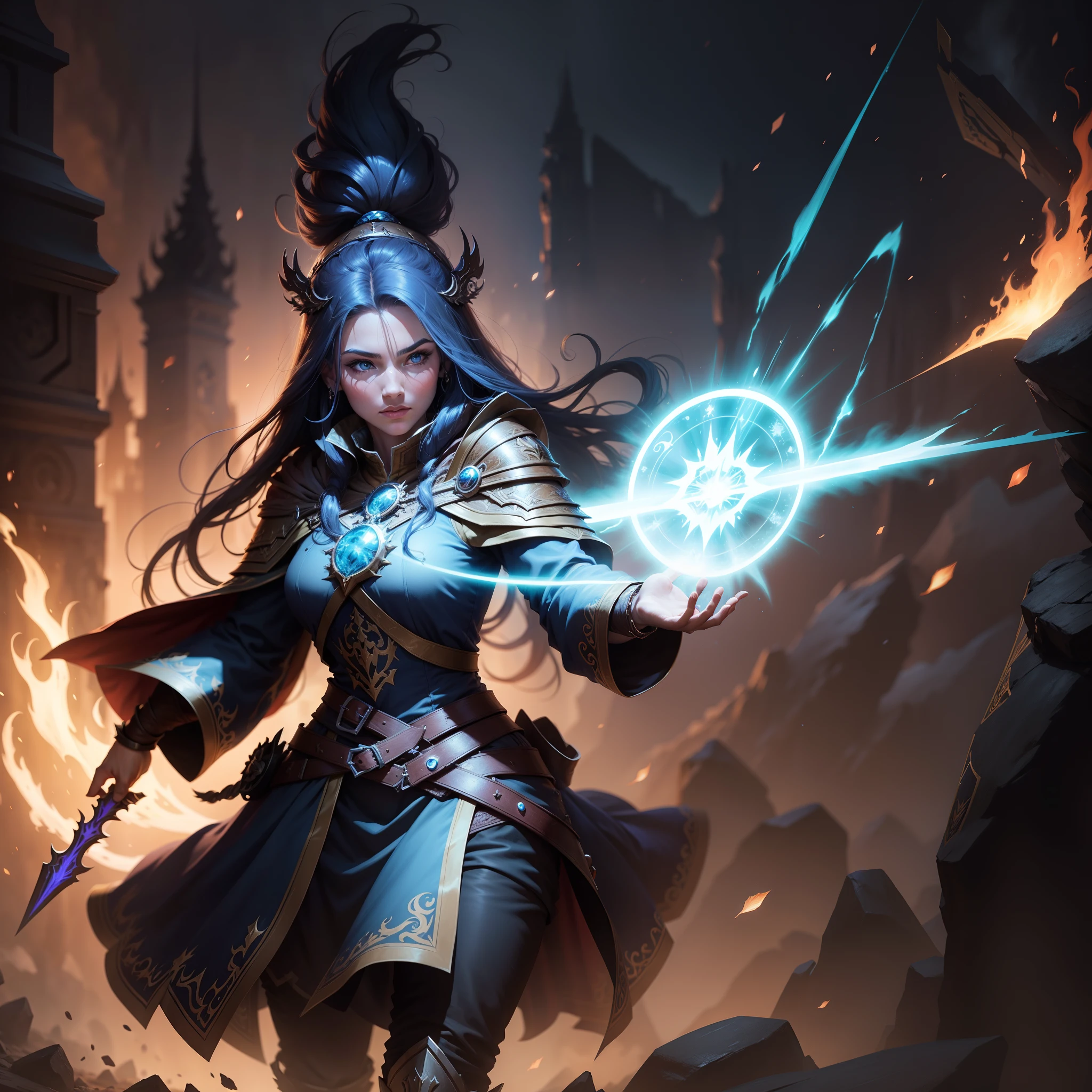 Mage MagicalWarrior Concept art fantasy