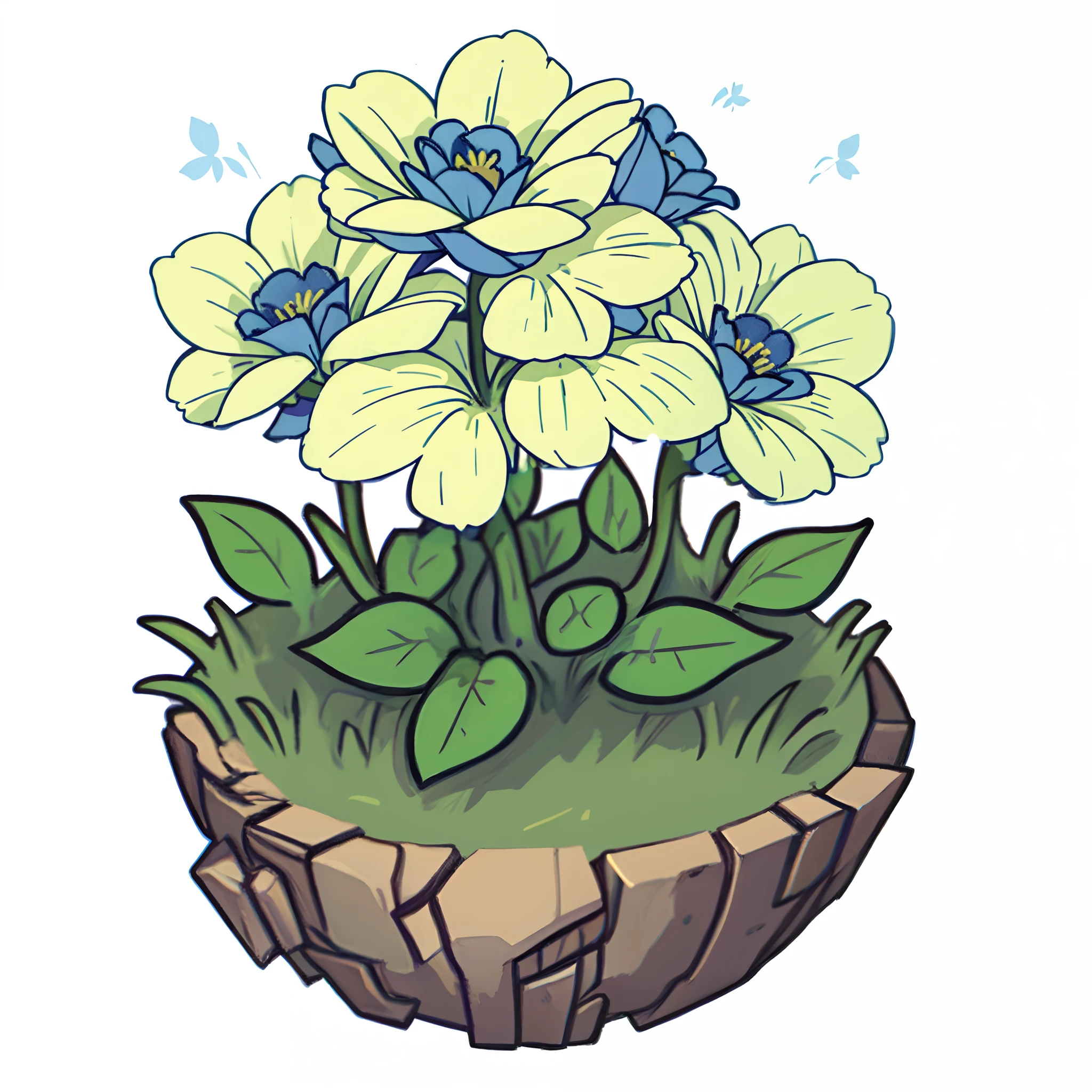 blue flowers