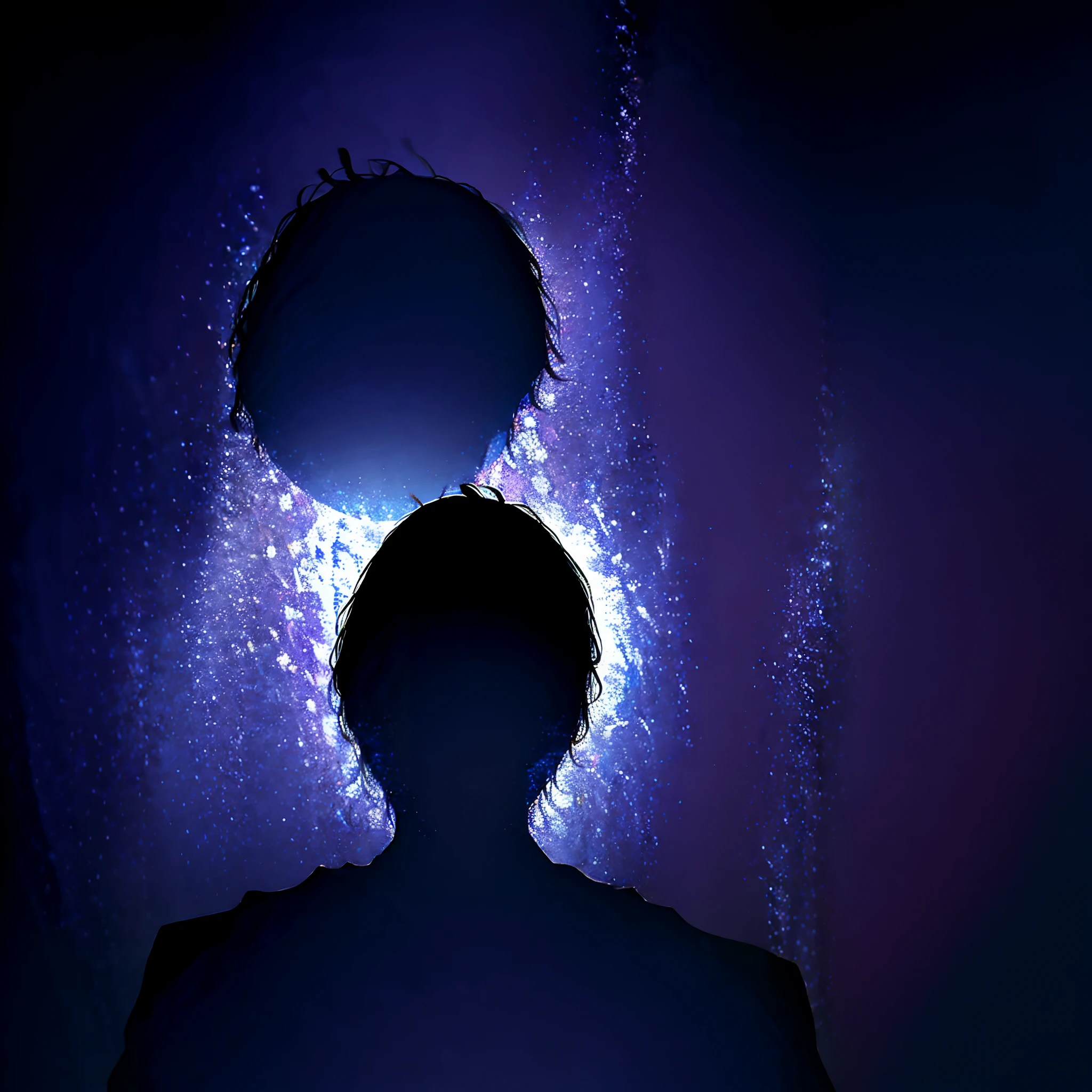 Best quality, highest resolution, 1 man,"A mysterious and enigmatic presence veiled within the form of a distorted shadow.", zoomed out, dark picture, dark silhouette, night time