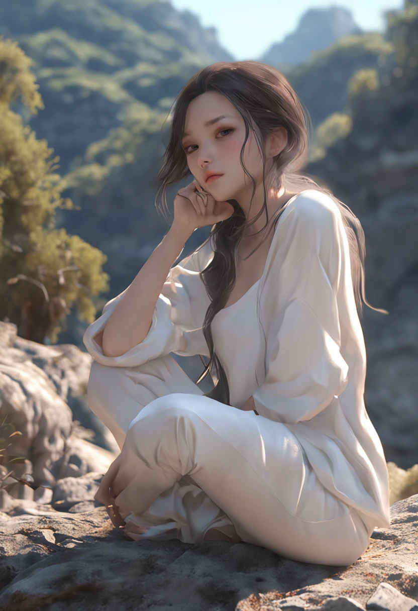 (close-up)), (1 teenager)) in rags with (1 wolf cub)) in the hands of a boy, (night), (full moon), masterpiece, high quality, solo focus, (total: 1.04), (red eyes:1.1), whole body, at a high angle, (perfect face: 1.1) complex (high detail: 1.1) body, closed navel, closed, eyes up, extremely detailed eyes and face, piercing gaze, big eyes, forest in the background, dense forest, butterflies, fireflies, nikon d850 4 kodak portra 400 camera f1.6 lens rich colors, hyperrealistic texture, dramatic unreal engine lighting is trending at Artstation Synestill 800