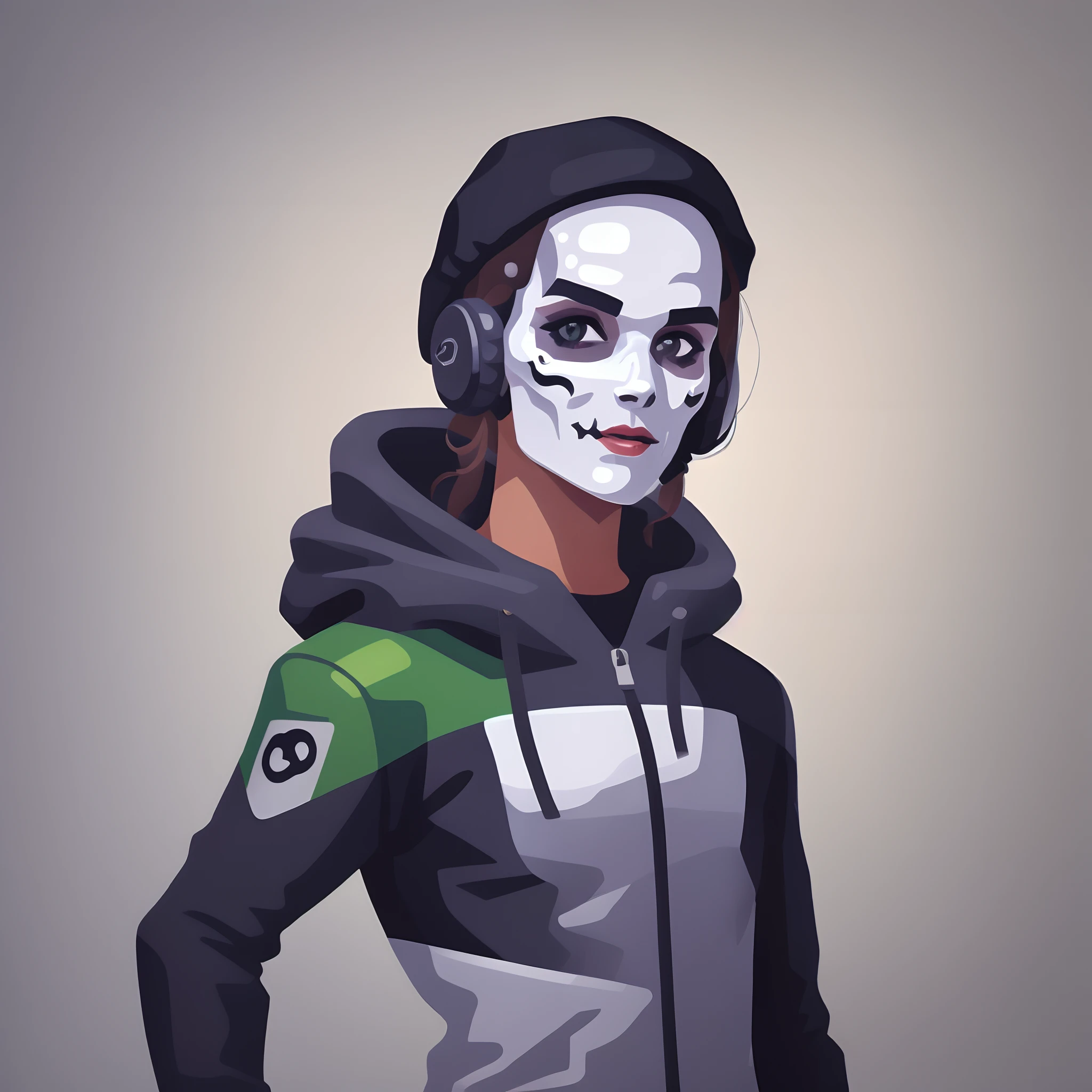 Caveira com capacete preto de moto