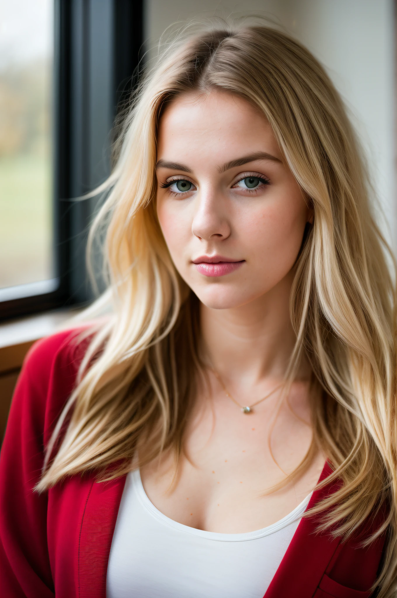 RAW photo, 24 year old Welsh woman, casual clothes, messy hair, slim build, at home, shallow depth of field, (high detail skin: 1.2), 8k uhd, DSLR, soft light, high quality, film grain, 20mp, Fuji XT3 , 80mm, Hasselblad