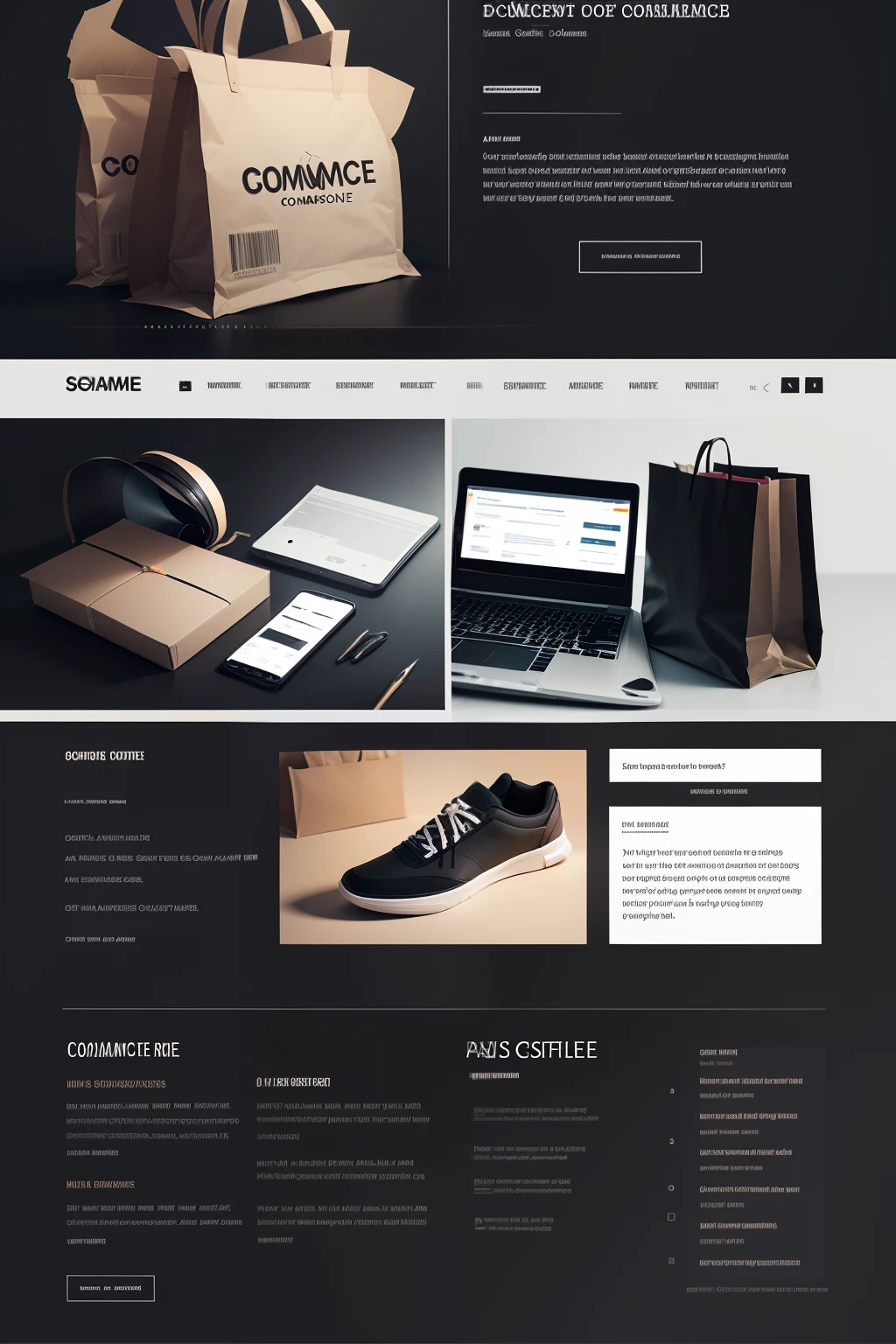 E-commerce detail page template