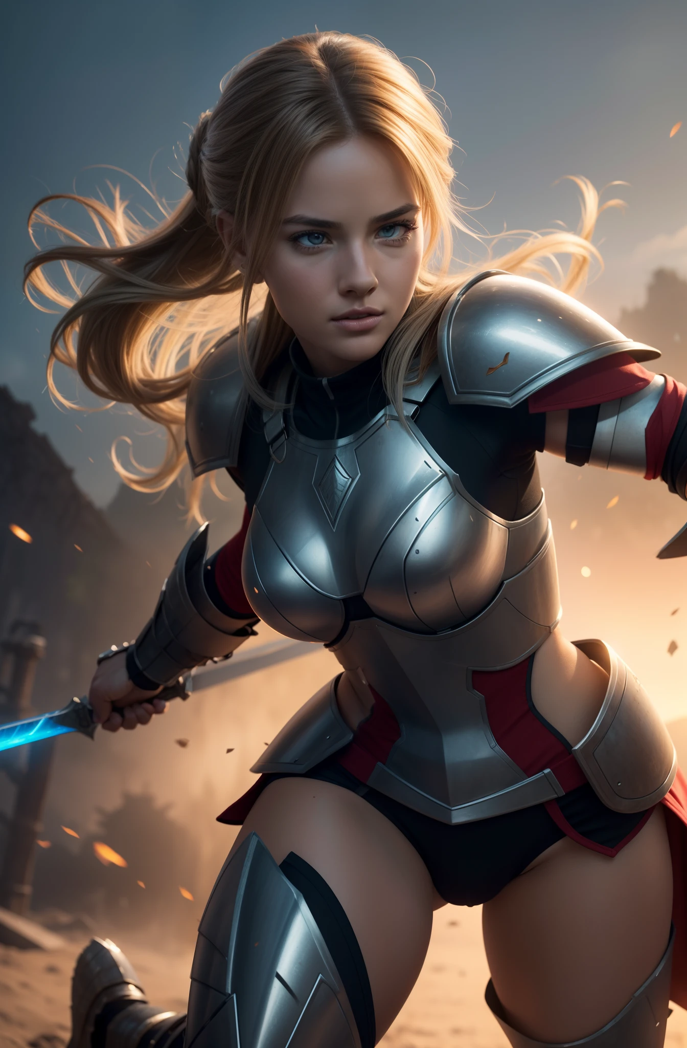 Magical lightly-clad warrior