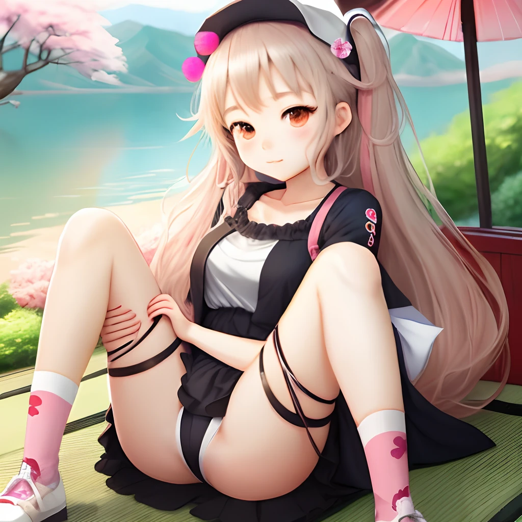 Cute loli anime 2D , Japan art style, sensual sexy hentai