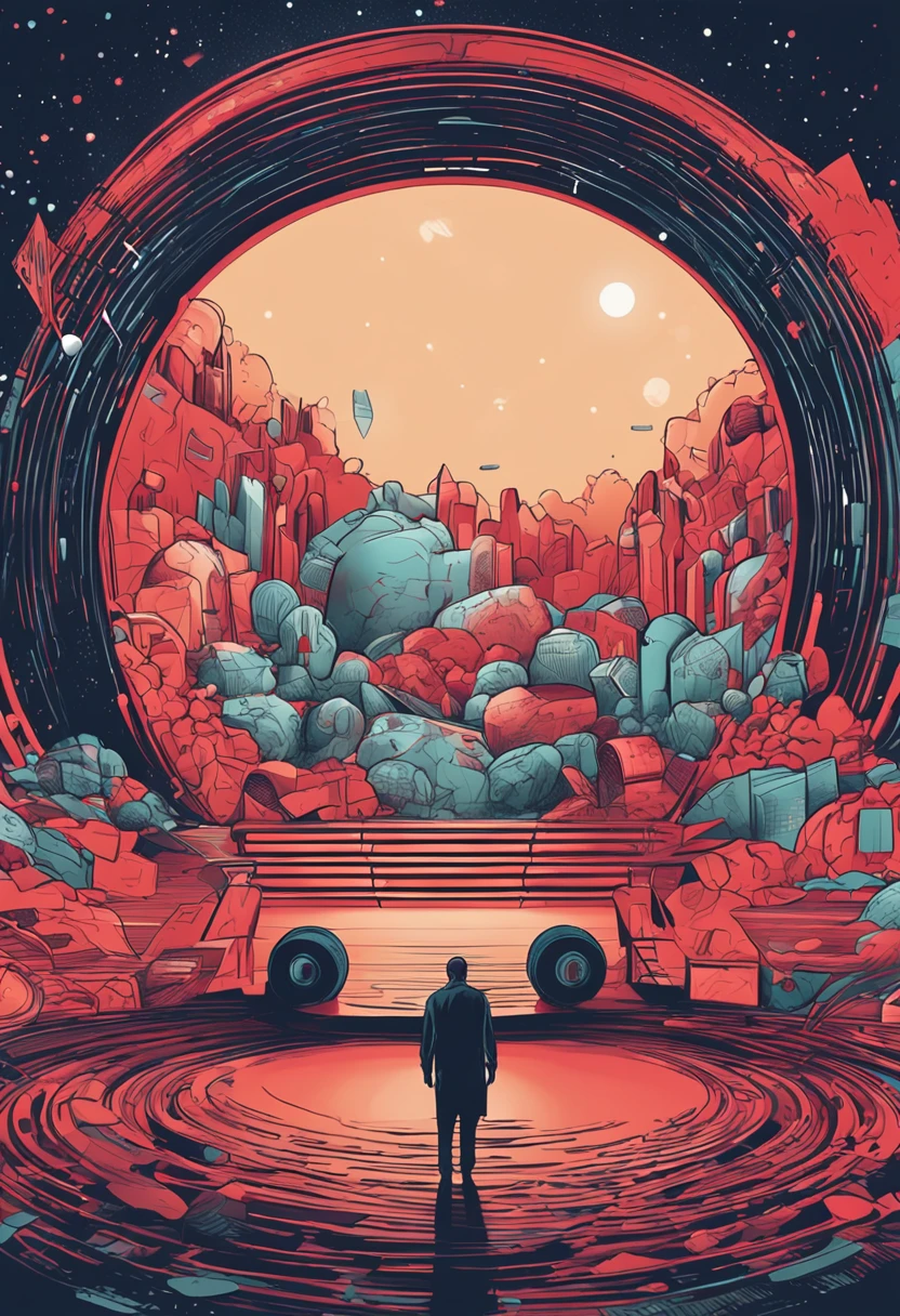 Circular space，Stage space，There is a sense of visual impact，Gorgeous exaggeration，Cool