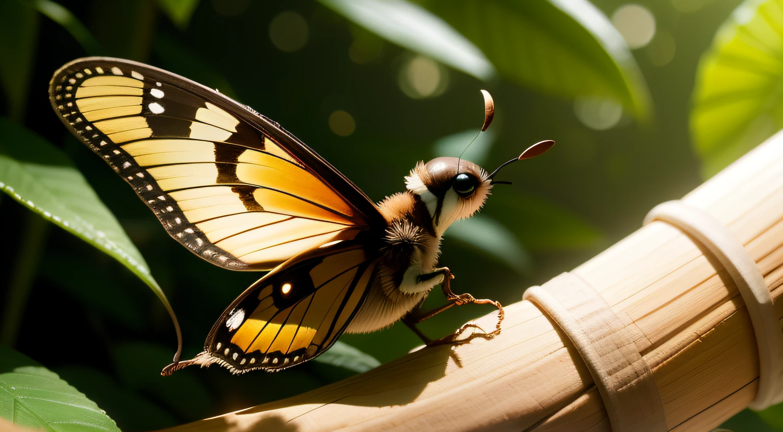 imagem de uma borboleta na natureza