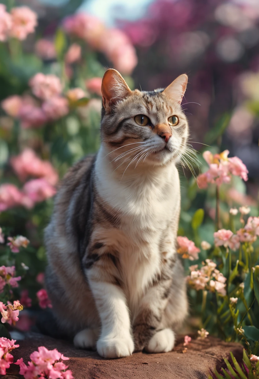 Generate cat image with white background