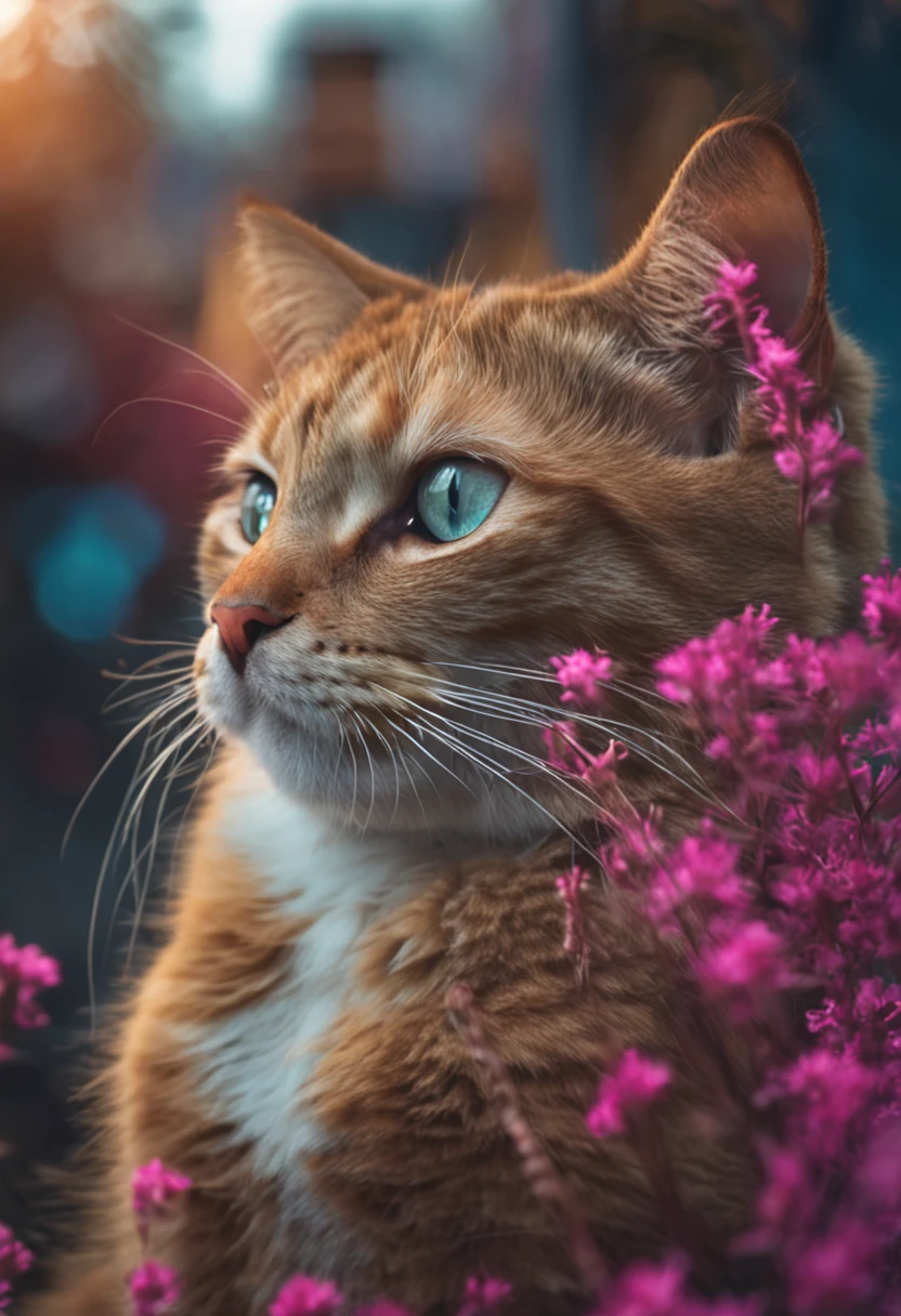 Generate full cat image with white background