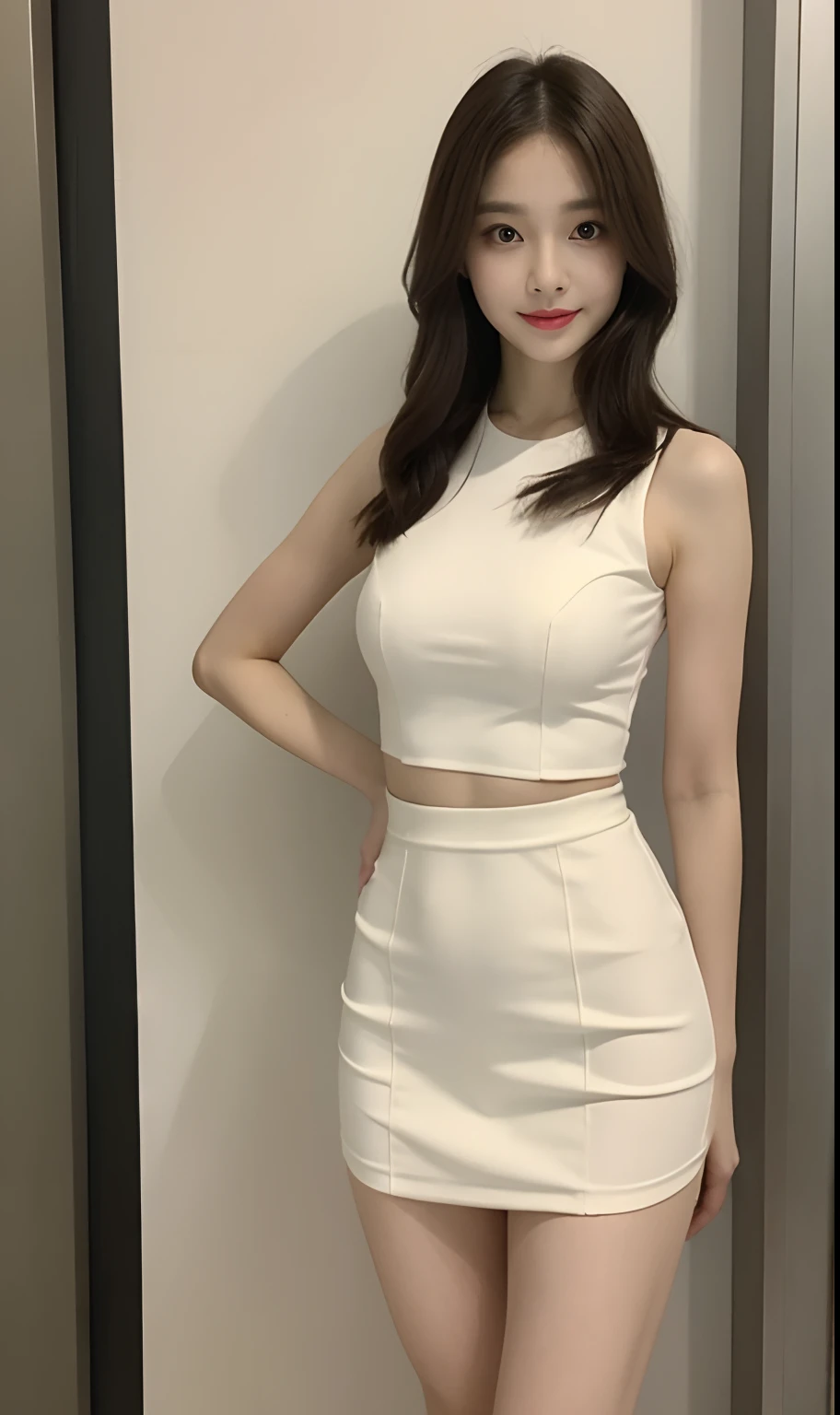 (Original photo of 8K,best qualtiy,tmasterpiece:1.2),focal point:1.2,perfect body figure:1.3,(Medium view),office room,office room,exteriors,exteriors,short skirt,short skirt,short skirt,short skirt,best qualtiy,tmasterpiece,(Small mouth:1.2),an extremely delicate and beautiful one,8k wallpaper,astounding,finely detailled,tmasterpiece,Best quality at best,(age 22:1.2),Narrow waist,Slim,is shy,Pure,adolable,Bushy hair,Soft hair,big breasts beautiful,A detailed eye,(long whitr hair:1.2)