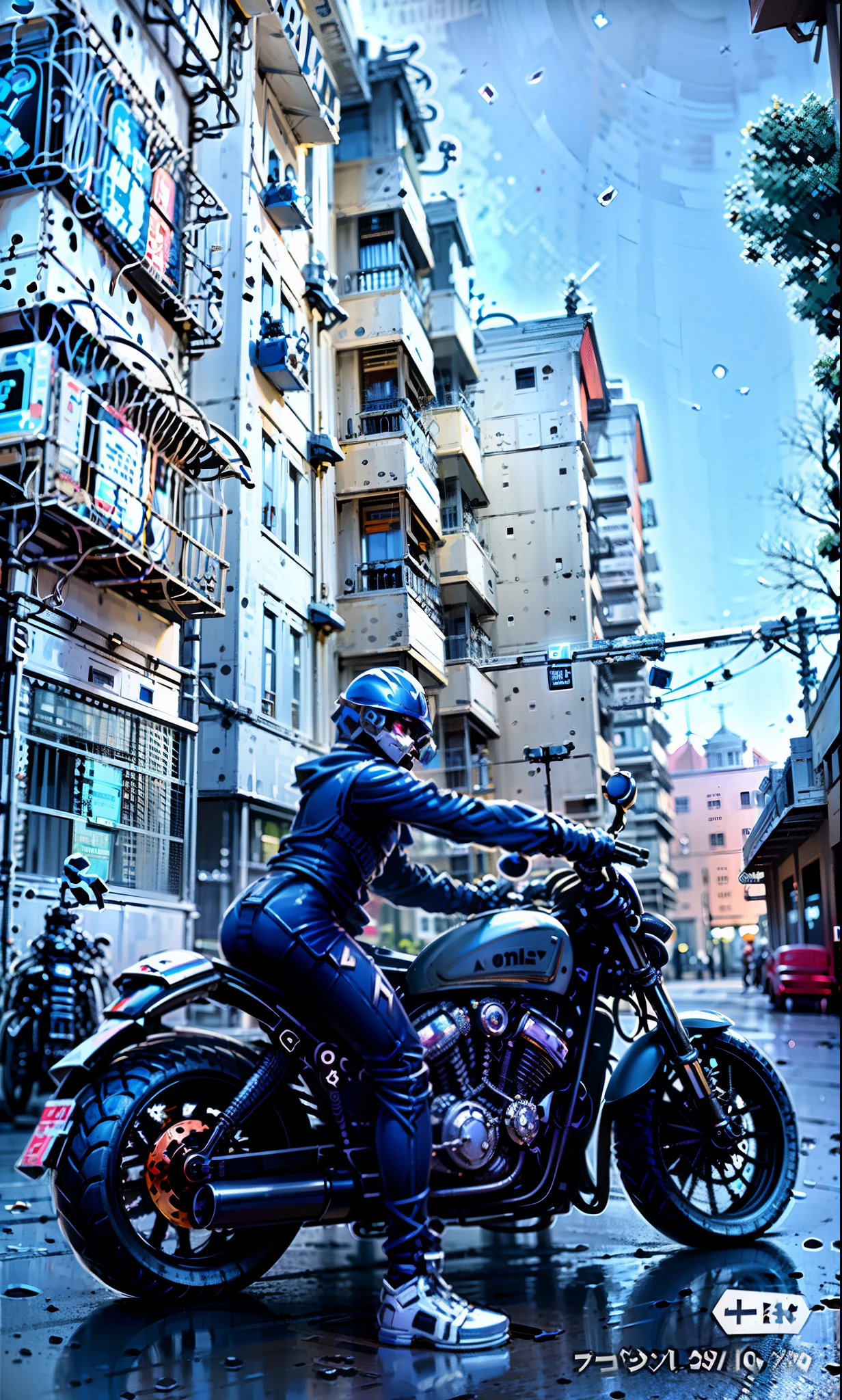 arafed man in a helmet and protective gear on a motorcycle, point of view of visor wearer, helmet on face, wearing helmet, reflection of phone in visor, wearing a round helmet, beautiful blue armet helmet, wearing a helmet, motorcycle helmet, holding helmet, helmet visor smashed, snout under visor, without helmet, modern helmet