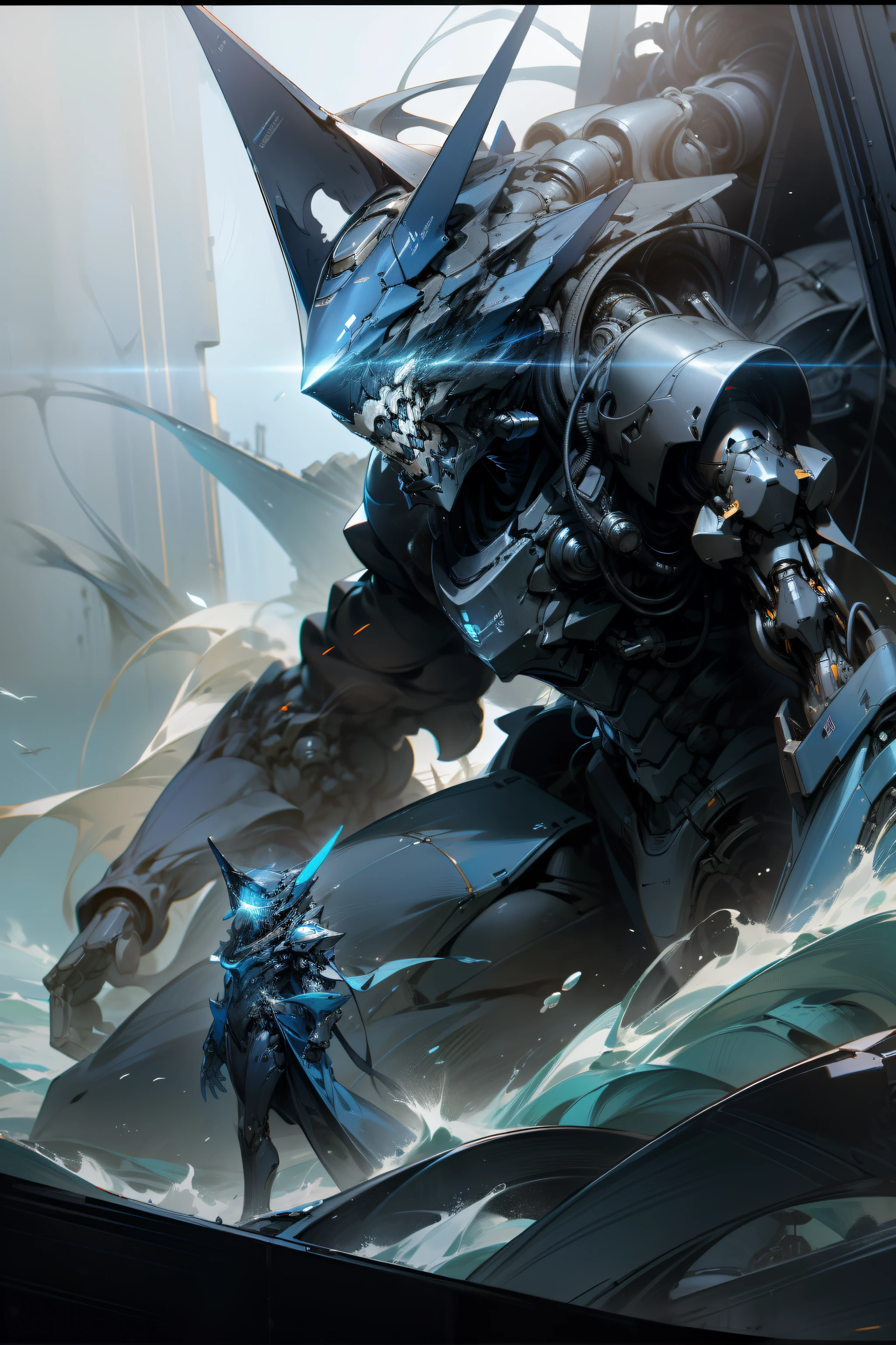 Blue mech,Mechanical elegance,High purity and mystery,Classical Ocean,abyssal