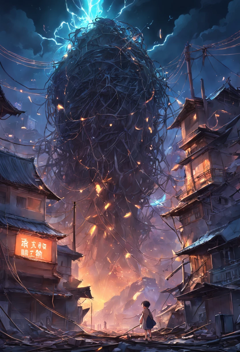 Haotian fiddled with a few broken iron pipes and some waste wires,What was he thinking,Suddenly, There is a kind of wit,Start doing something。