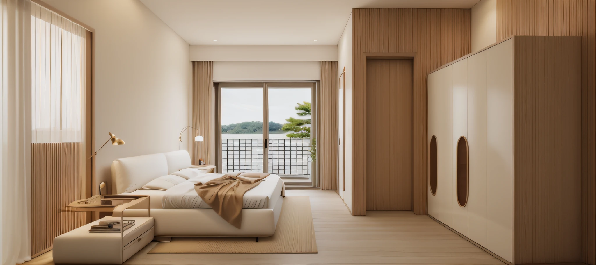 (JAPAN bedroom:1.2), (actual photo:1.2),(((extremely realistic:1.2))), (((extremely sharp:1.2))), Unreal Engineer 8K, full HD 8K, cinema light, warm light, deep color with minimalism, cream color and white color scheme, clean, simple lines, modern neo-traditional minimalism, brown and white color scheme, modern and minimalist, modern neutral earth colors, elegant and sophisticated, Scandinavian design, deep colors . minimalist color palette, mostly white