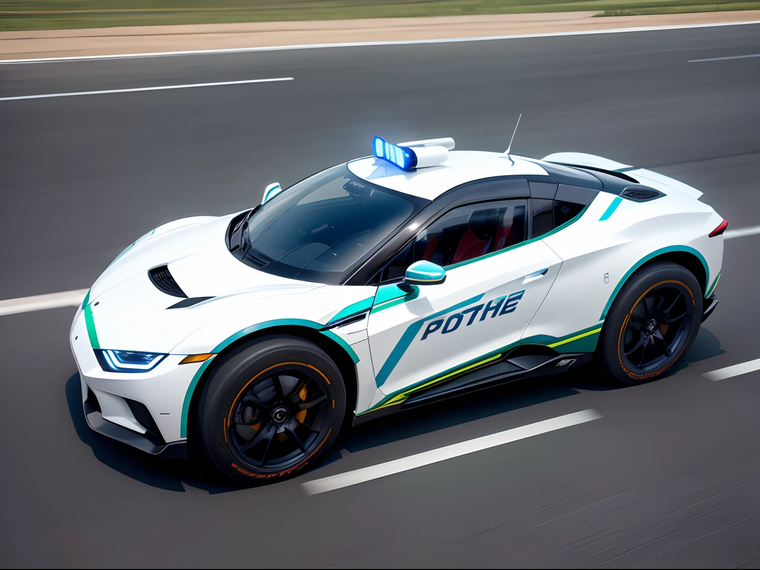 Futuristic vehicle of the Federal Highway Police of Brazil --auto