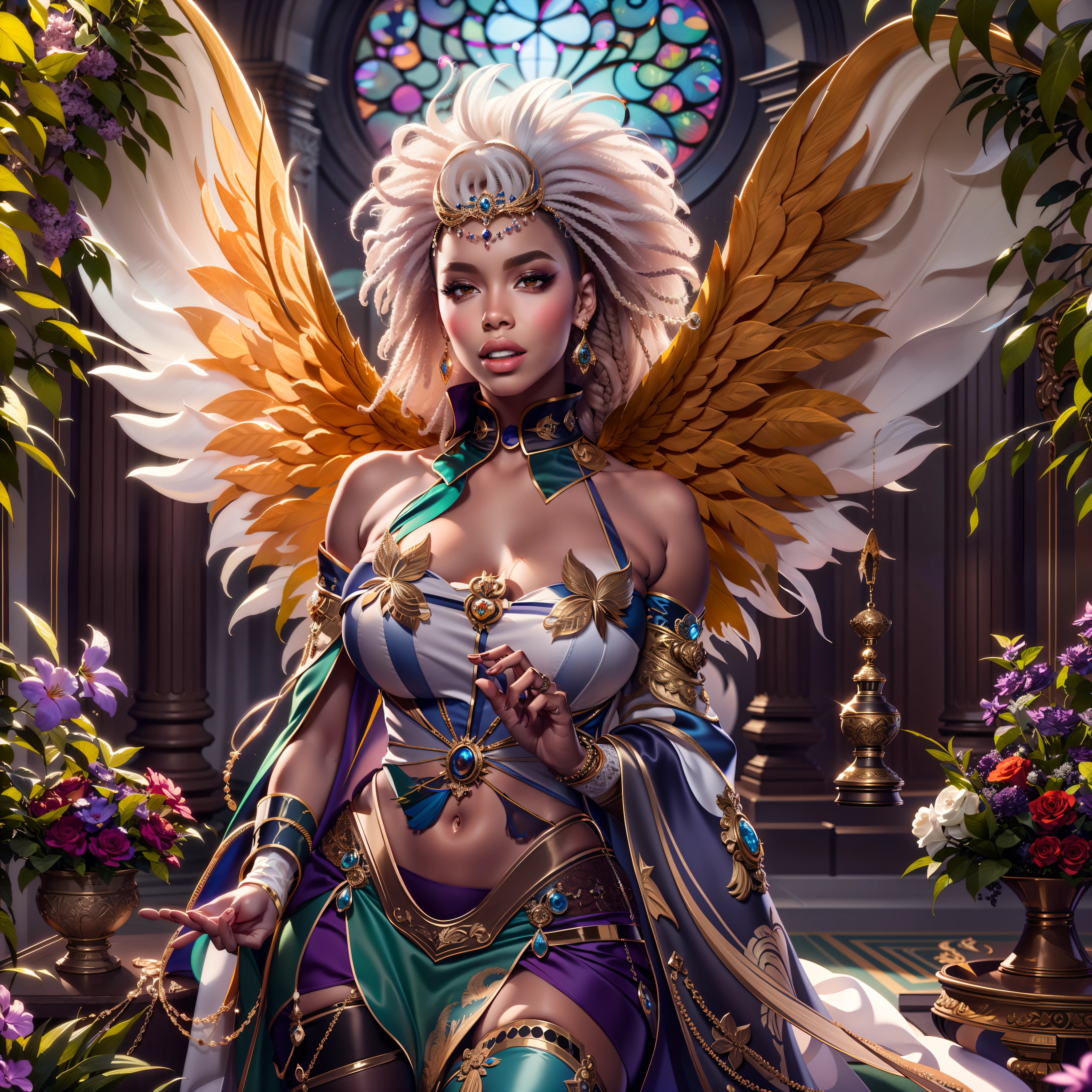 Master Masterpiece ultra Goddess Sun urban forest graduate deep path equirectangular_360 garden contre-jours Beholder "medieval" priestess Caduceus crux backlight global luminescence saturate Sunlight ecstatic volumetric lightning contrast meticulously intricate ultra pro-photo-realistic optimal reflection cgi vfx sfx ultra high_detail ultra high_quality max accurate reflex ultra highres vivid color-coded improved Octane-rendered UHD XT3 64K 32k 16K 8K DSLR HDR UnrealEngine5 romm rgb pbr 3dcg fxaa blu-ray enhanced fkaa txaa rtx ssao opengl-shader glsl-shader post-processing post-ptoduction cell-shading tone-mapping ombre analogique ultra_sharpness symmetrical angel surmounted wings surrounded intertwined feather éblouissantes Valkyrie-wings "Heavy Metal" Will-o'-the-wisp iota pixie sprite kindergarden female glamour walk Chevaleresque "Nicki Minaj" Cosplay aristocratic athletic tanmed skin perfect hairstyle obvious agate divine cheekbones effects reddened embarrassed ultra gorgeous beautiful_eyes Brown Pupils Black Iris Turquoise Sapphires Open Mouth water drop of water tongue droplet Teeth Smiles pilot Jacket Floating fringe lazuli Pearl Eccentric Cape Levitating Shoulders-Off chemise blanche dentelle clavicules papillotes satin orange reveal big breasts large sideboob felt corsait yellow spinel thick leather skirt amples nombril size revealing heart belt_chastity cadena pubic scarlet pubis-hairy obvious silk indigo silver adorned gold padlock thighs legs garters gothic stainless boots decorated onyx monastery opal marble ruby background Sundrop mannequins armor richly decorated chain chrome flat bands fathoms tin lys rune ornate emerald plasma glyphs Tourmaline lava magic fire summon milkweed incandescent Crystalline creature viceroy (EOS R6 135mm 1/1250s f/2.8 ISO400) monarch conjuration flowering butterfly Hearth lantern CGSCOSITY invocation monster floraison population Ark Church Earth chef-d' tattoo Bruce_Weber sex girls naked nsfw varied multi etc.