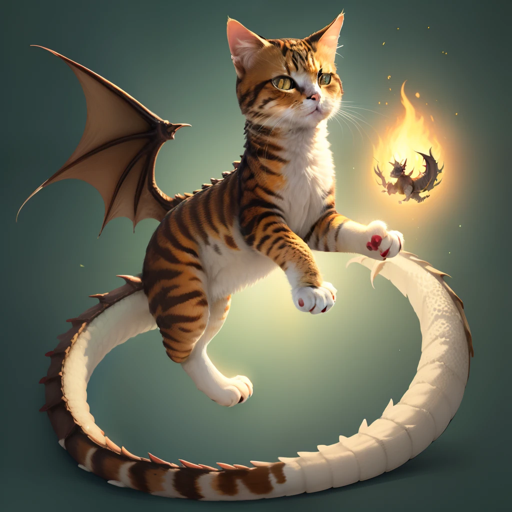 Dragon tail cat