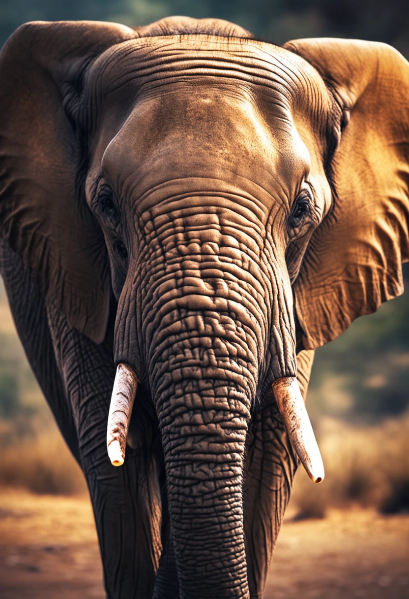 Photographer of elephant heads,head portrait, Metaverse style,Flattening,logo