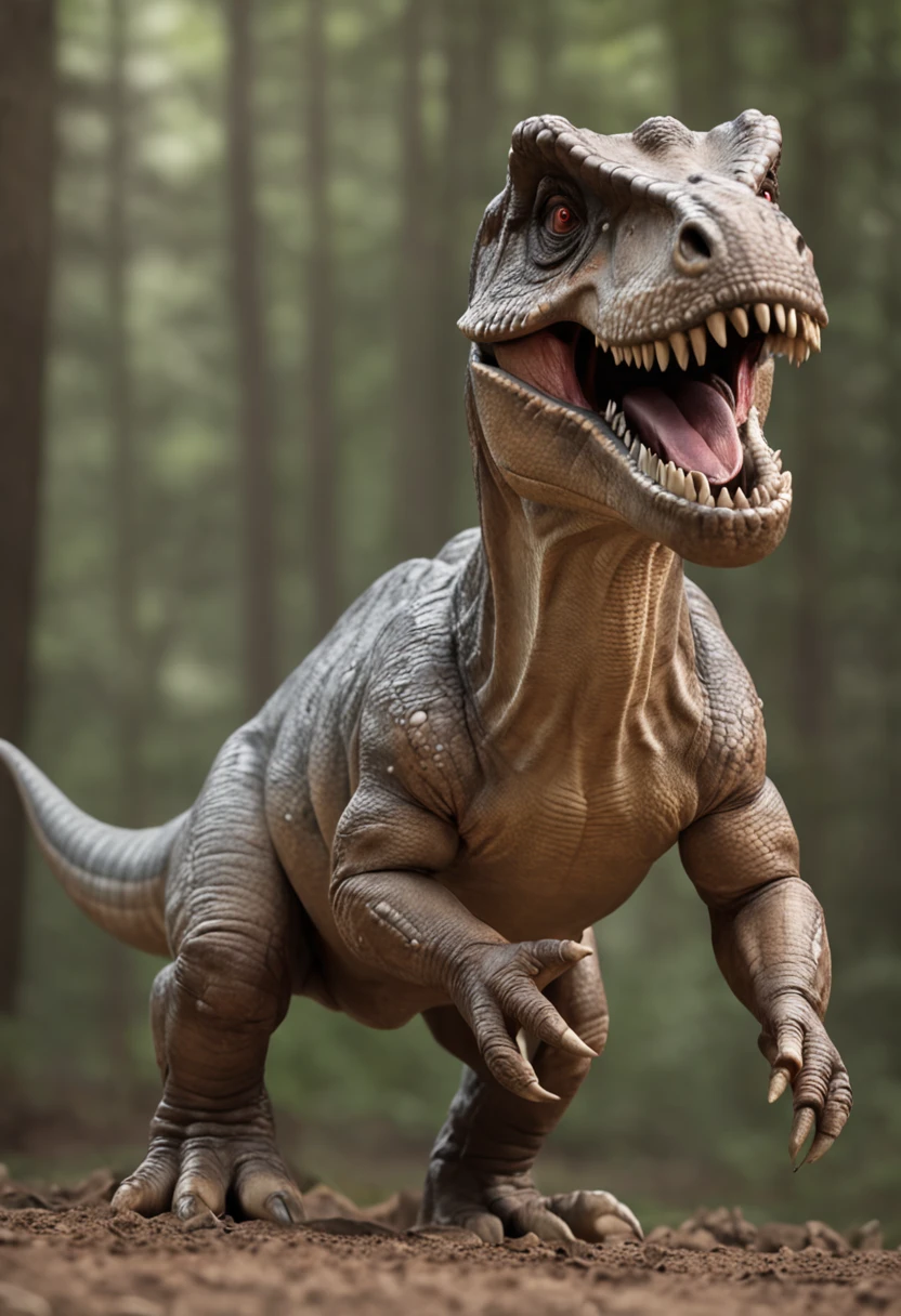 Dinosaurs carry wolves