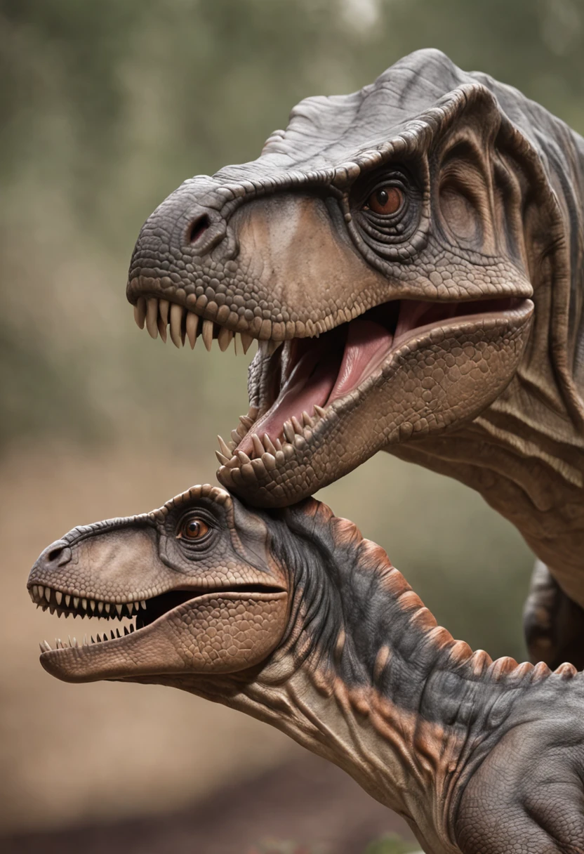 Dinosaurs carry wolves
