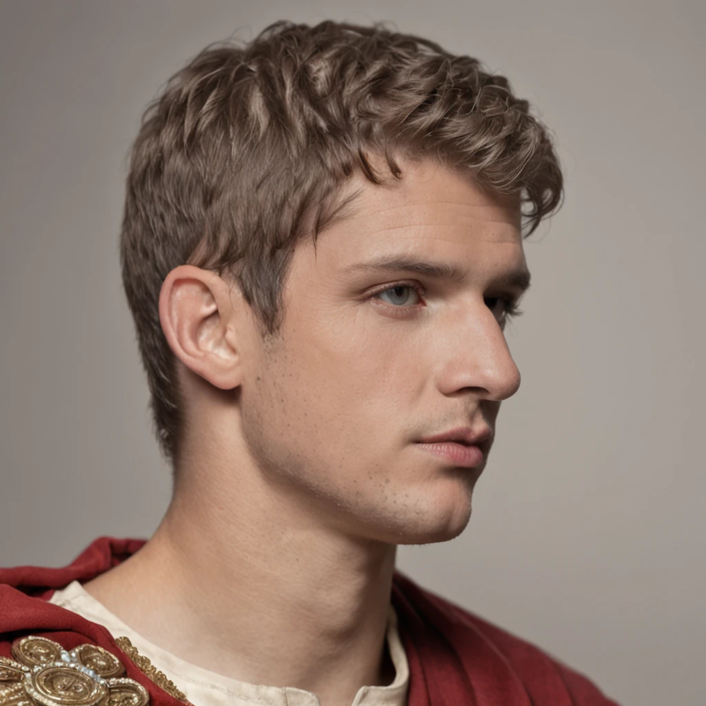 create an image representing the Roman Emperor Nero , hyper resista image