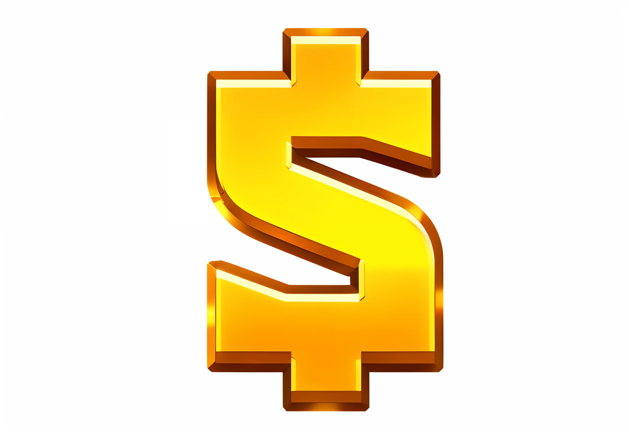 Close up of gold letter S on brown background, letter s, 3 d icon for mobile game, s clean lines, game icon stylized, SSAO 8 K, Oversampling, fantasy game spell symbol, Sierra Entertainment Games, Game icon, s line, Stylized 3 D, Moon, stylized stl, SMG, spleen