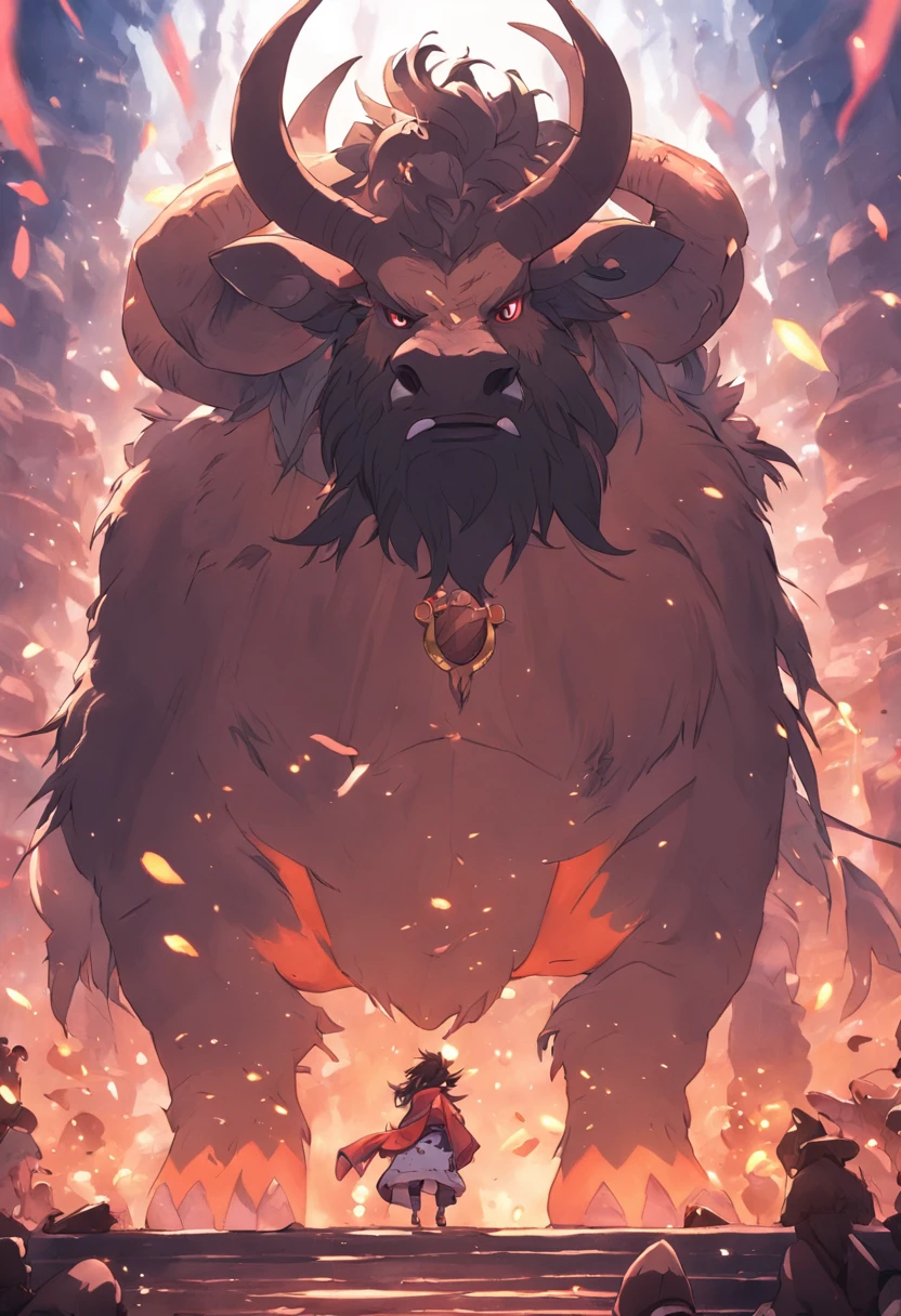 Tauren segurando um machado gigante