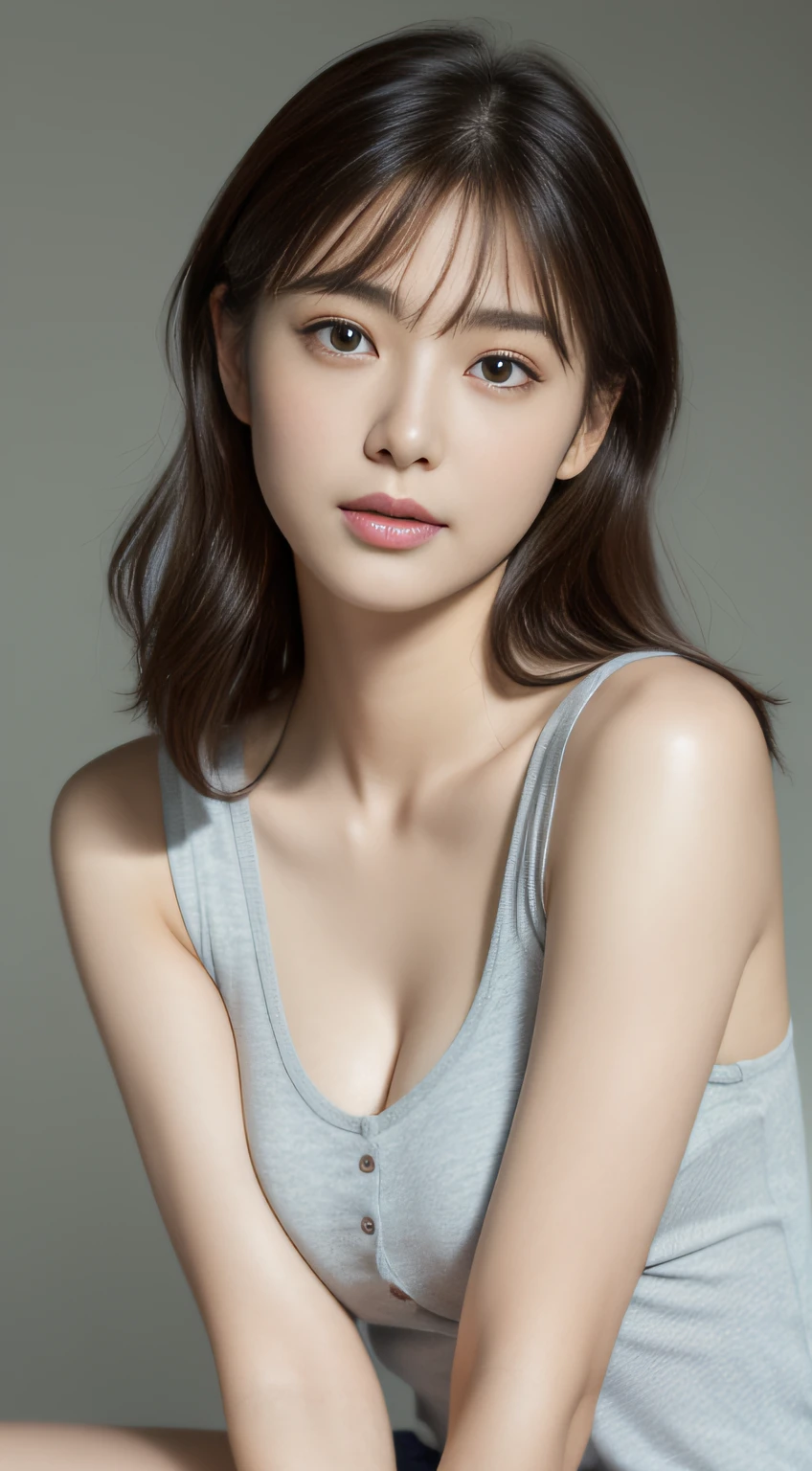 8K、 full body, Neat and clean, petite person, See-through clothes, (slim, Small, Flat, Small), Twin-tailed, Photorealistic, detail, (Detailed skin texture:1.15), Ultra Detail, Wear sandals, delicate sexy collarbone, Smile, Super Detailed Face, Detailed lips, Detailed eyes, girl, Delicate eyebrows, Little baby face, Professional Photography,