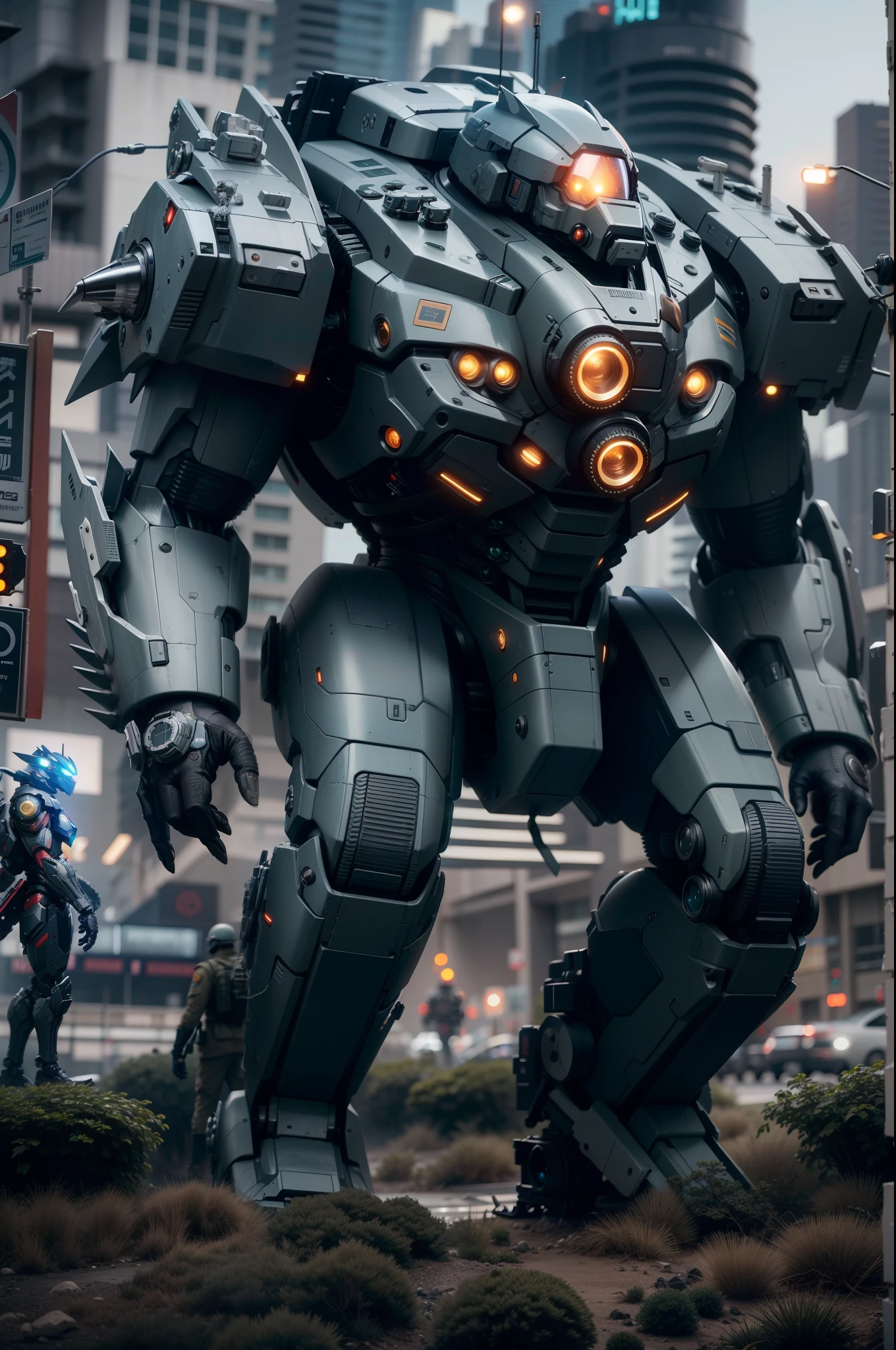 Pacific Rim, Kaiju Invasion Alert, Global Defense Forces Mobilized, Tecnologia futurista, estilo fotorrealista, capturado com uma Fujifilm X-T20 e uma lente de 35mm, bright emergency lights, ambiente da base militar.