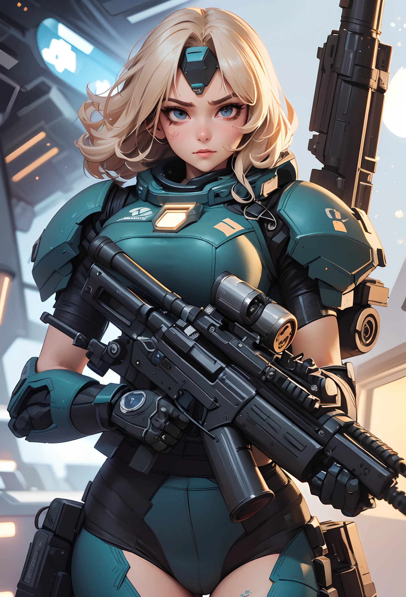(Artwork of exceptional craftsmanship),(Detailed illustrations,(Very ideal anatomy),Very detailed and detailed drawing,Delicate lines with slow and rapid,(Realistic texture expression)),[Color tressed main line],(Space Battlefield [Space Mobile Fortress]),[独奏],HENTAI (((ANIME) BIONICGirl) Beauty 15 years old ((well-muscled) [plump])) (Astronauts Cyborg) [Space Marine Corps Military [MASCHINEBODY]],Bullet Belt Javelin [[Firearms, Machine Guns, Bazookas] Saber Rifle ][[Rocket Pack]],Zero Gravity Front,gravure [[White Devil] [Outer space combat]] Battle Damage,[retro-futuristic],(Fine and beautiful skin expression [Transparency]),(Beautiful perfect face [Realistic face details:0.8]),[[Perfect eye details [Eyes beautifully drawn down to the smallest detail]]],[Fine hair details],(Perfect hand details),(Perfectly proportioned:1.2),([Advanced structural understanding of materials],Ideal color coordination),([Precision Detail],HighQuality,hight resolution),[(Accurate simulation of light-material interactions),Mechanically correct representation,Perfect Anatomy],[Graffiti art with a sense of narrative].