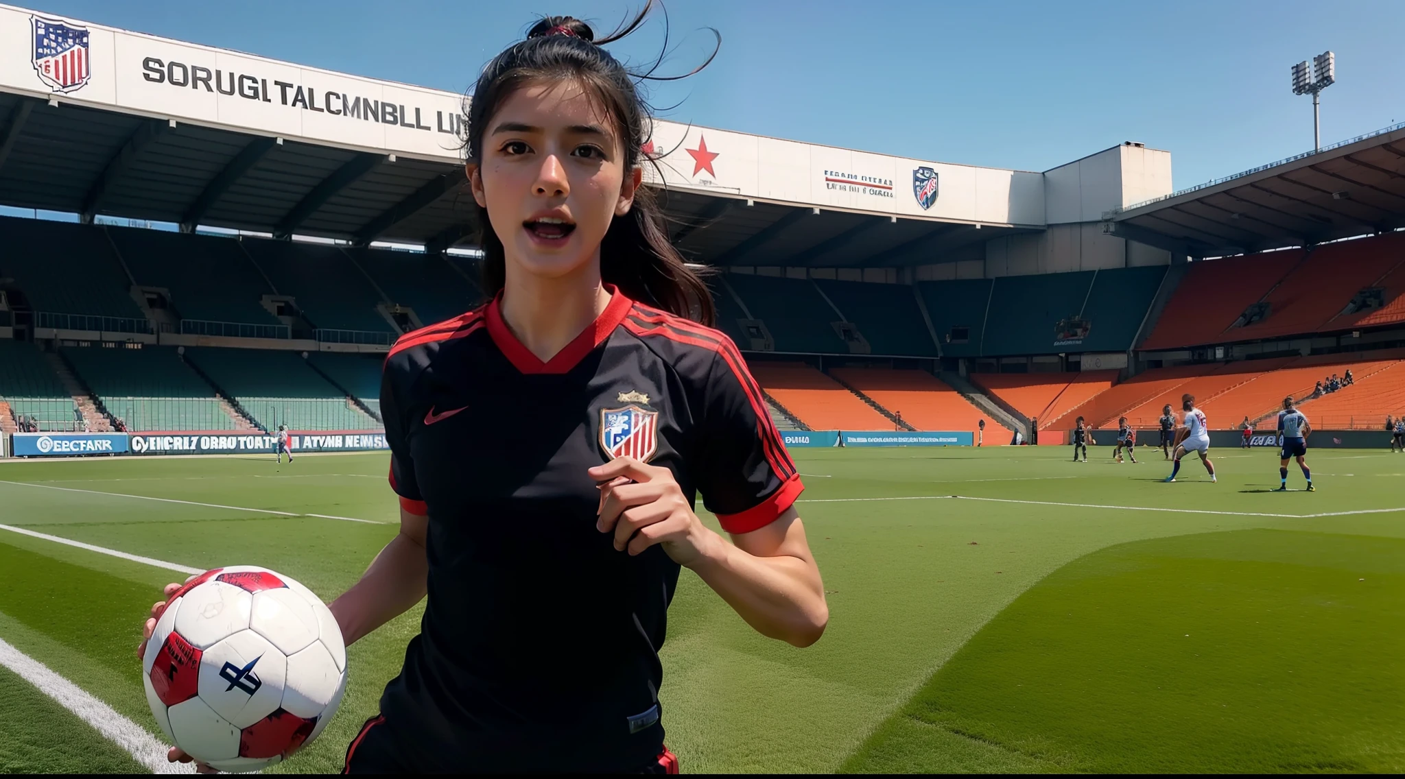 Jogando futebol americano