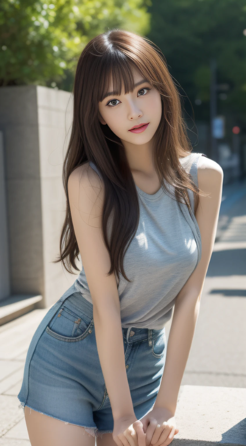 realistic, best quality,  hyoon,  (upper body:1.4),