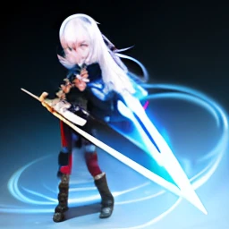 One with white hair,Woman with sword in hand, From the night of the ark, White-haired god, shadowverse style, arknight, Genshin Impact, Ayaka Genshin impact, Genshin, lineage 2 revolution style, Keqing from Genshin Impact, Genshin impact's character, Avatar image, 《azur lane》role, white cyan,Dragon's horn