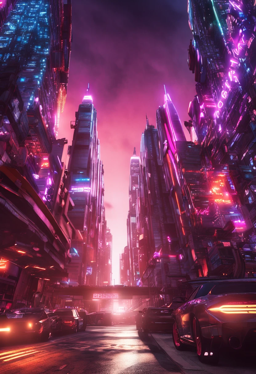 The city of São Paulo has a futuristic style,It has several mirrored buildings,The lights are bright,Many twinkling lights,Realistic style with Ultra HD logo, beautiful wallpaper collection images and realistic architecture with glitter license plates,World War,People and mechs,Combat shooting