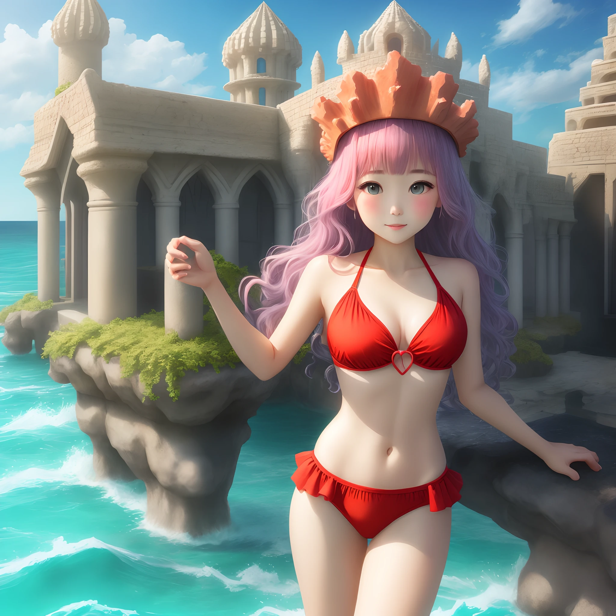 Swimsuit Coral Palace Heart Sea