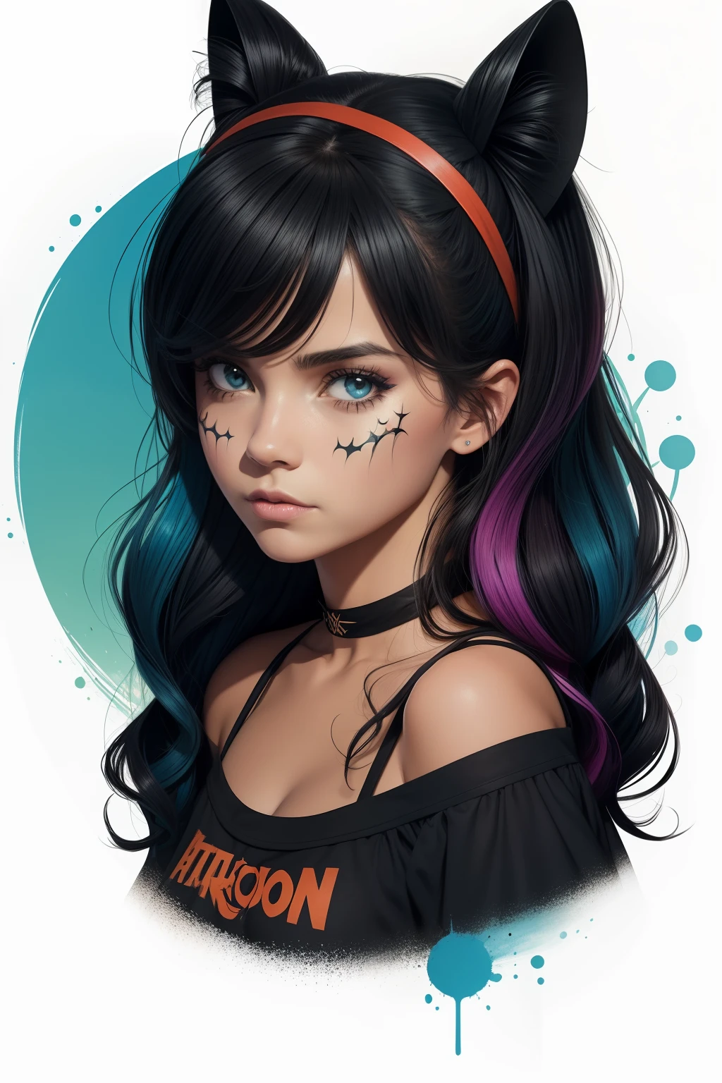 iconpack de outono de uma menina encantadora como bruxa de Halloween, Random facial expressions, random coloration, estilo dos desenhos animados, 2D, vetor planar, design de personagens, design de camisetas, salpicos coloridos, arte vetorial, arte de fantasia, efeito aquarela,pintura digital, branco bg, 8k