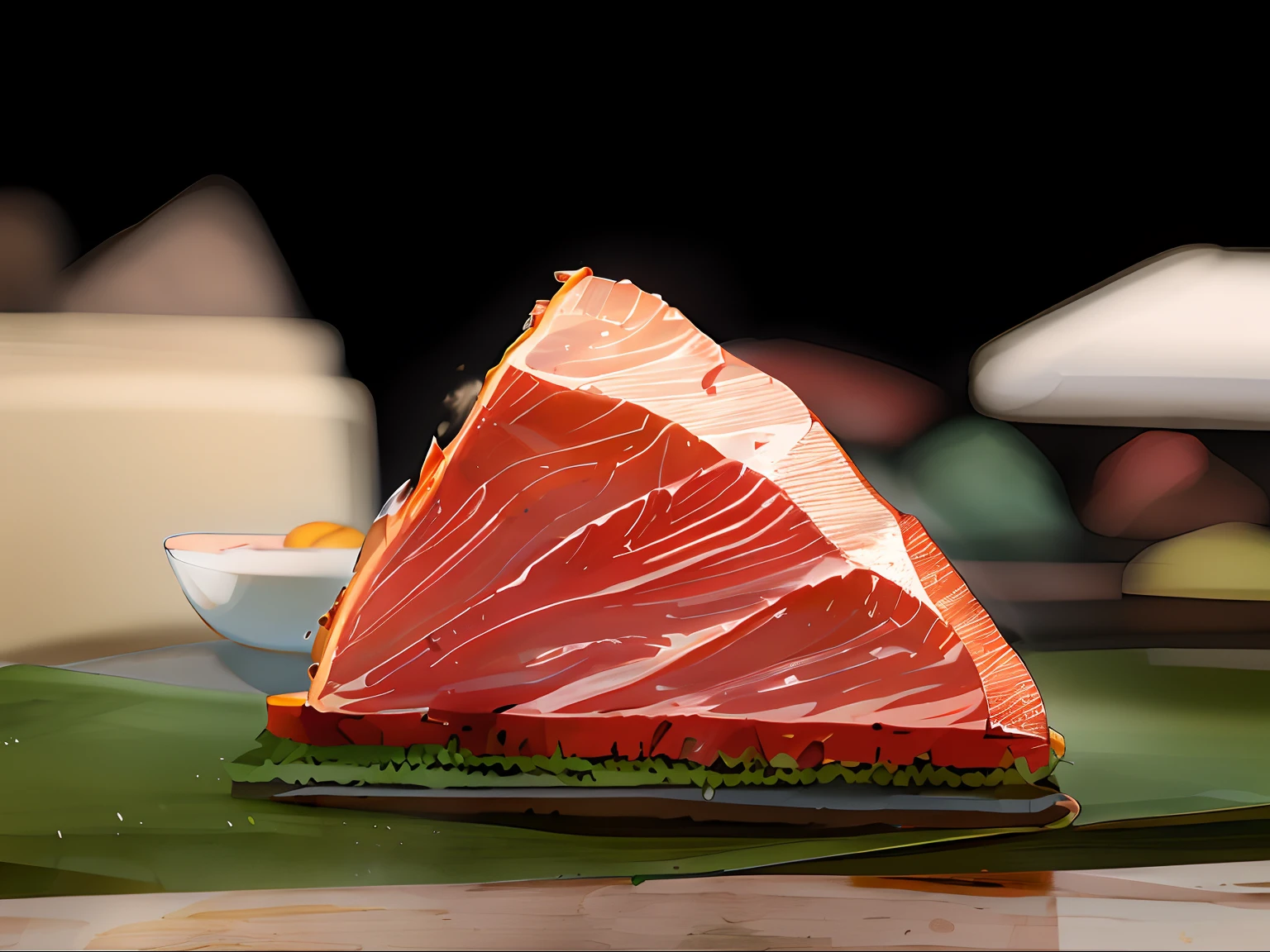 A whole piece of pork,Populate the selected area