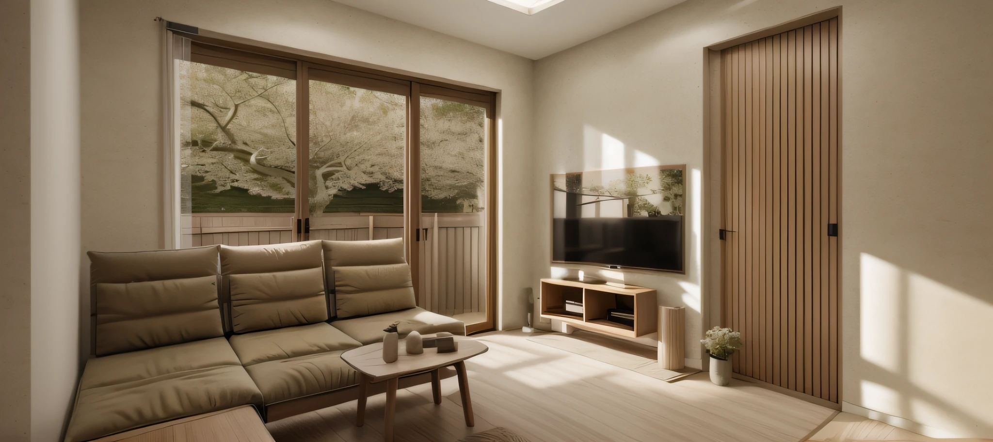 (JAPAN livingroom:1.2), (actual photo:1.2), daylight, Unreal Engineer 8K, full HD 8K, cinema lighting, lighting warm light, painted kitchen with dining table and chairs, minimalist and beautiful kitchen, deep colors with minimalism, cream and white color scheme, simple, clean lines, modern neo-traditional minimalism modern, brown and white color scheme, modern and minimalist, modern neutral earth colors, elegant and sophisticated, Scandinavian design, deep colors. minimalist color palette, mostly white