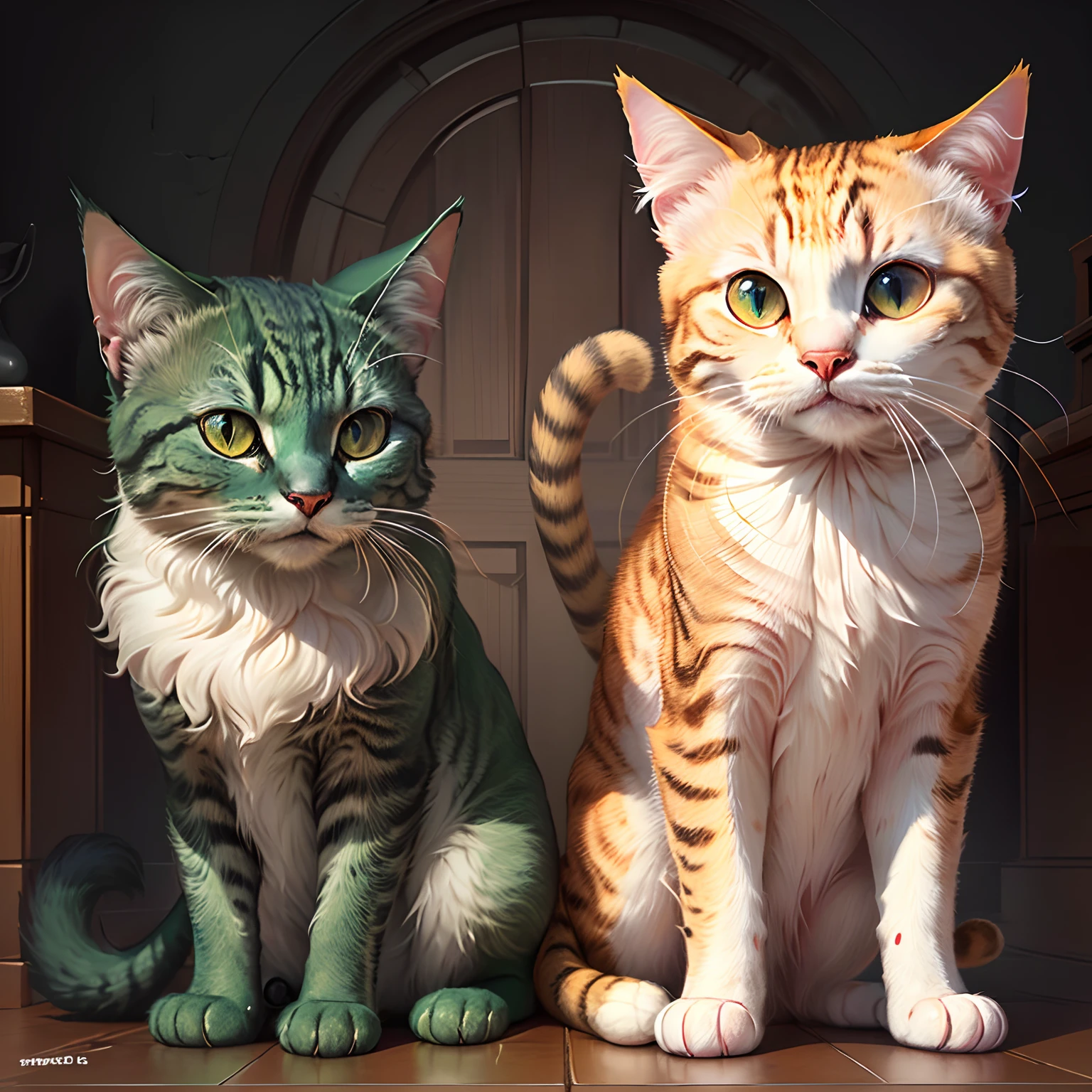 catss，cartoony，cruel，sharp